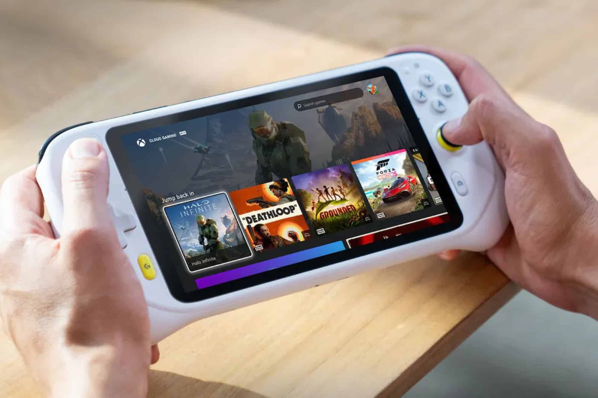 Frontansicht des Logitech G Cloud