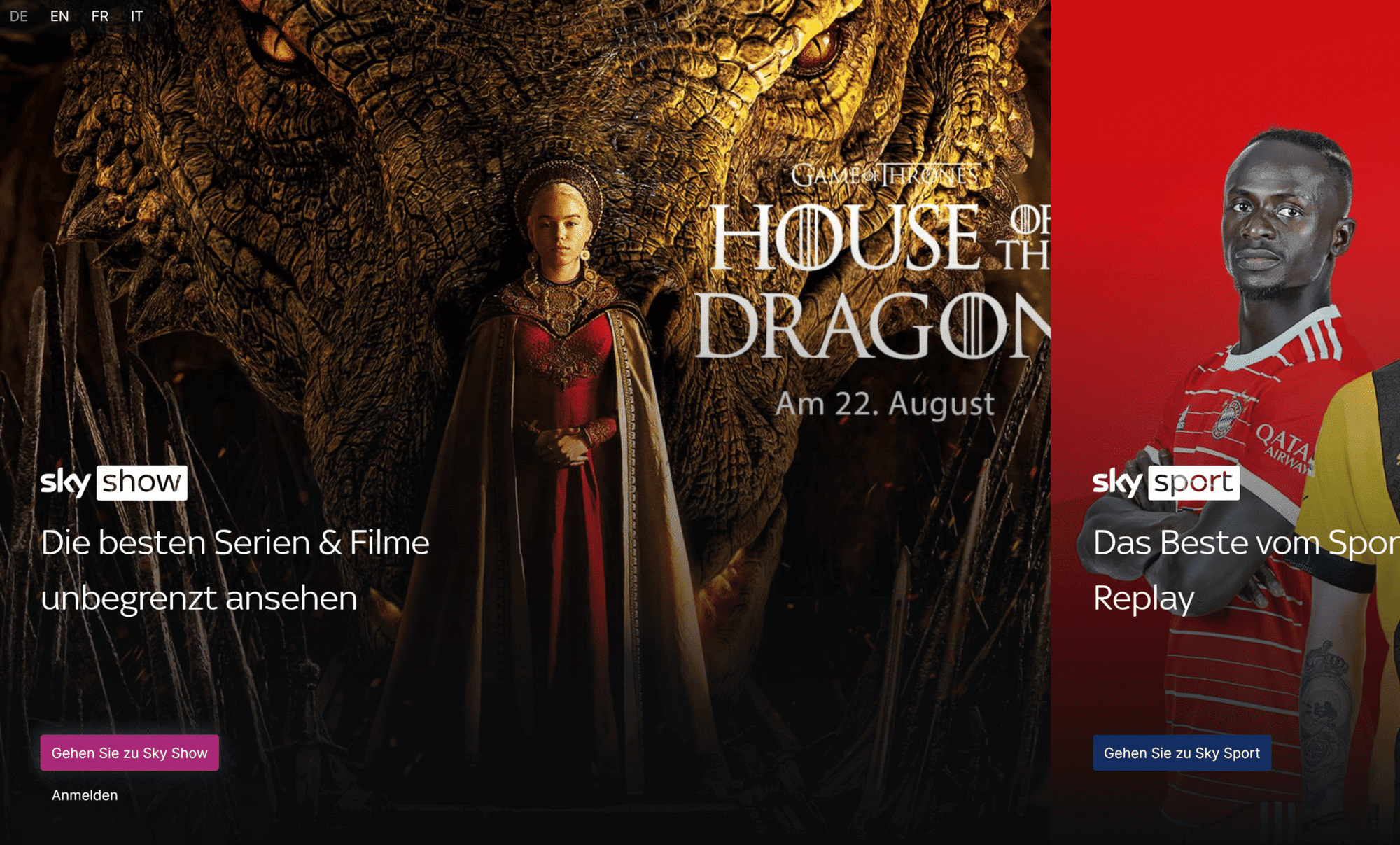 Sky Show: Neue App für Fernseher und Smartphone.