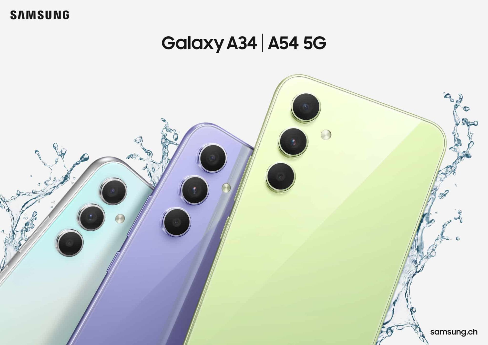 Samsung Galaxy A54 und Galaxy A34