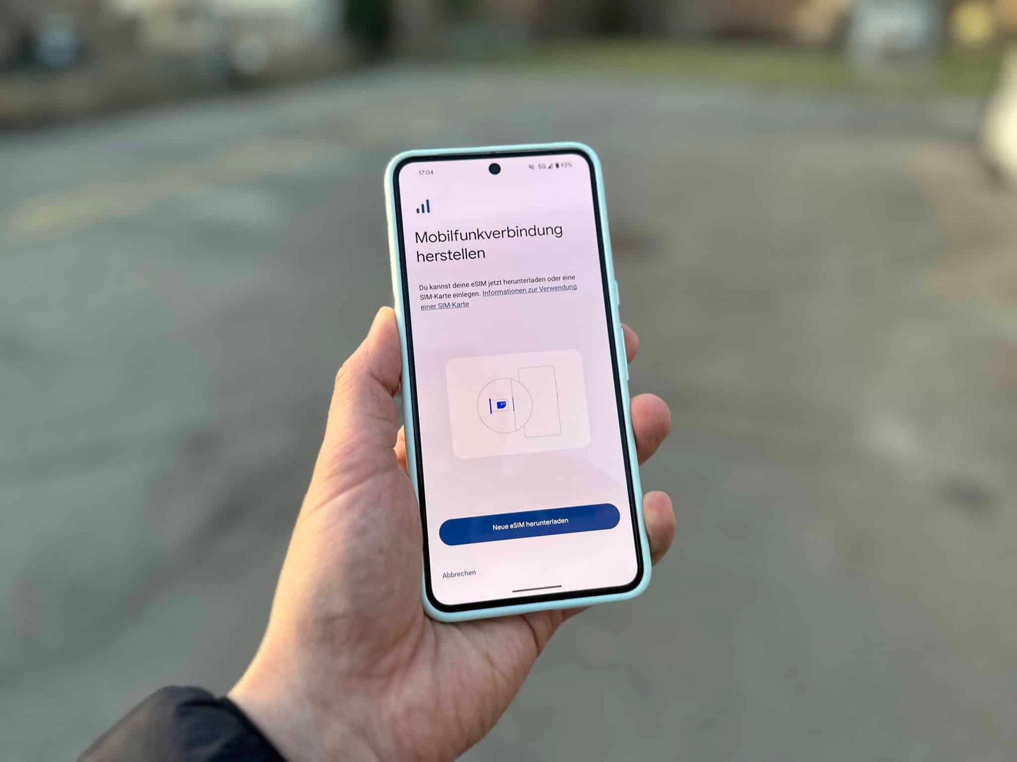 Einrichtung einer eSIM auf dem Google Pixel 8 Pro