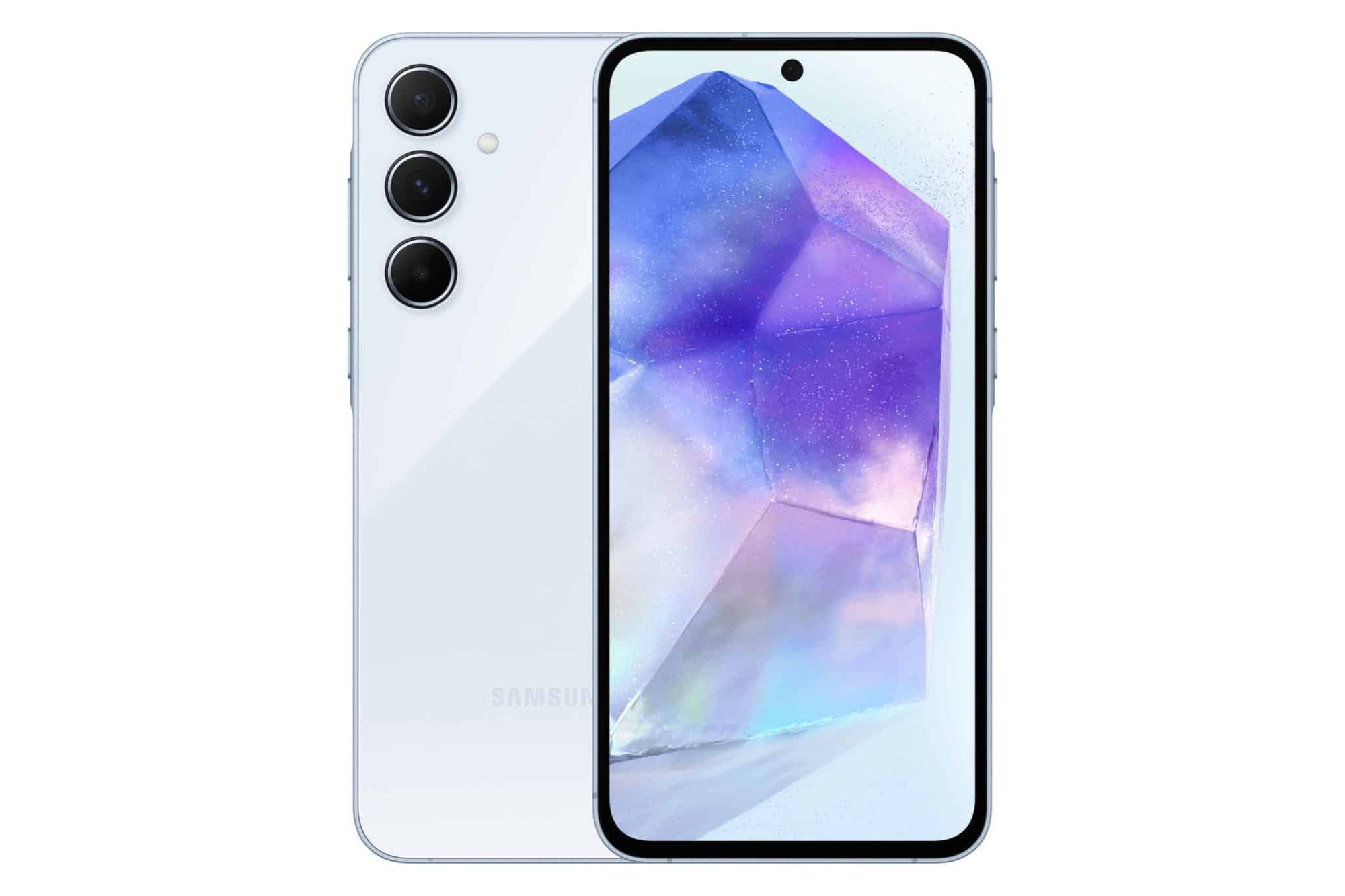 Samsung Galaxy A55 in Awesome Iceblue