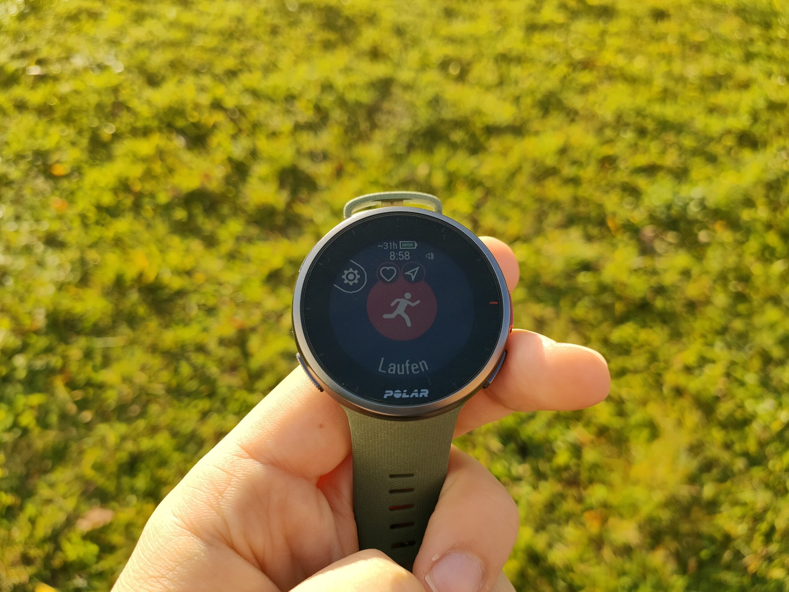 Laufen-Trainingsmodus der Polar Vantage V2