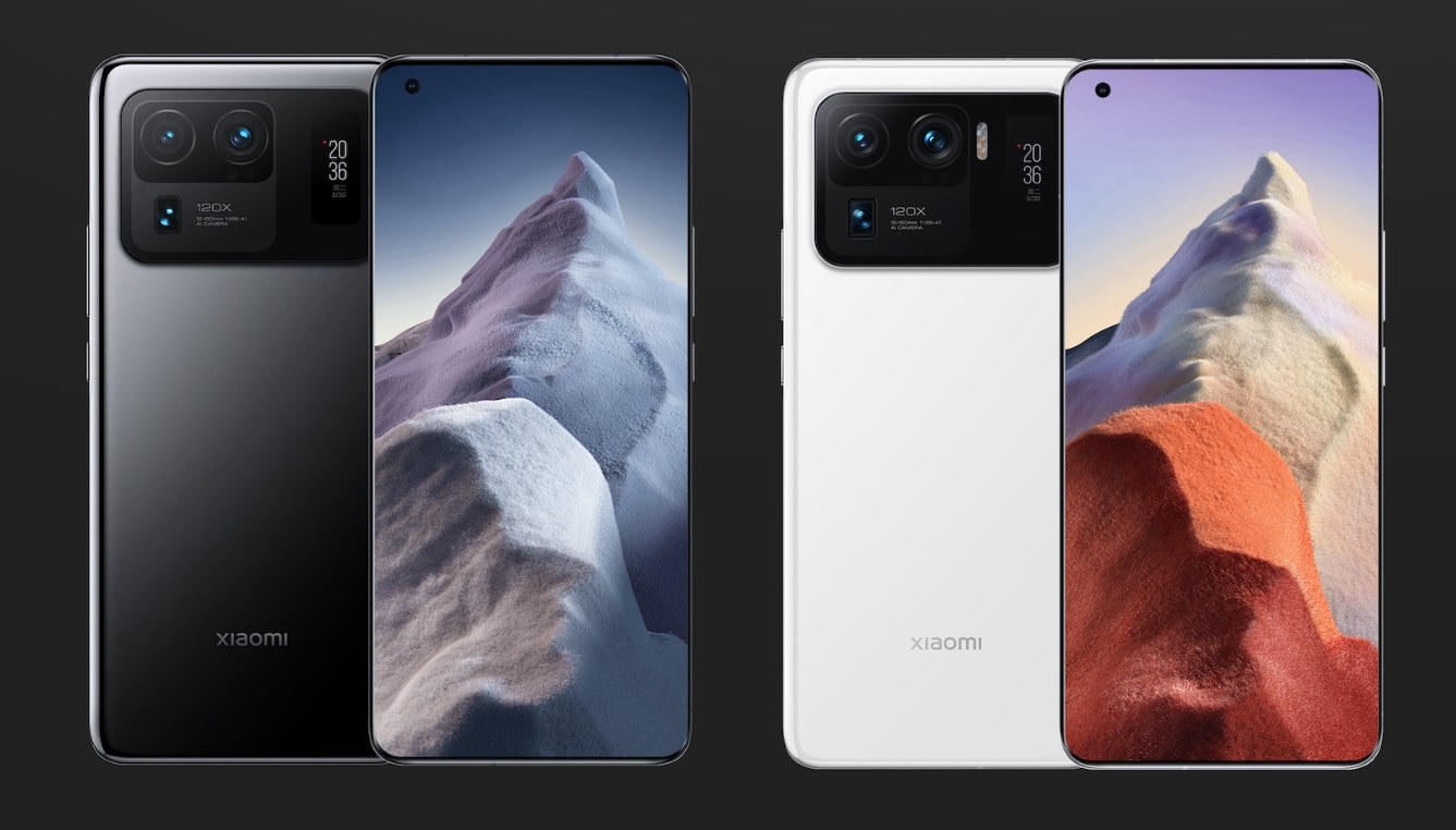 Xiaomi Mi 11 Ultra Schwarz und Weiss