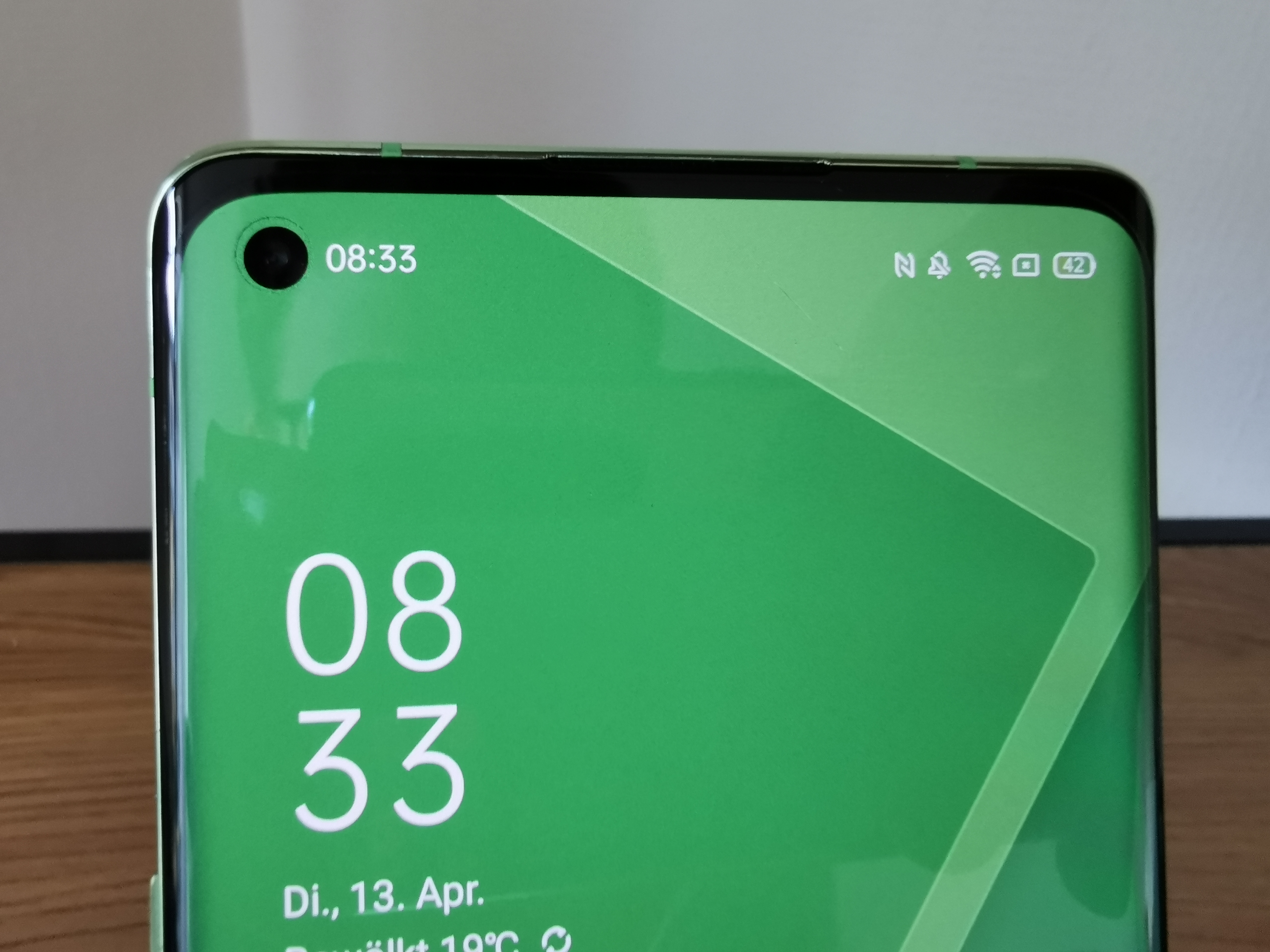 Oppo Reno 4 Pro Green Glitter Selfiekamera