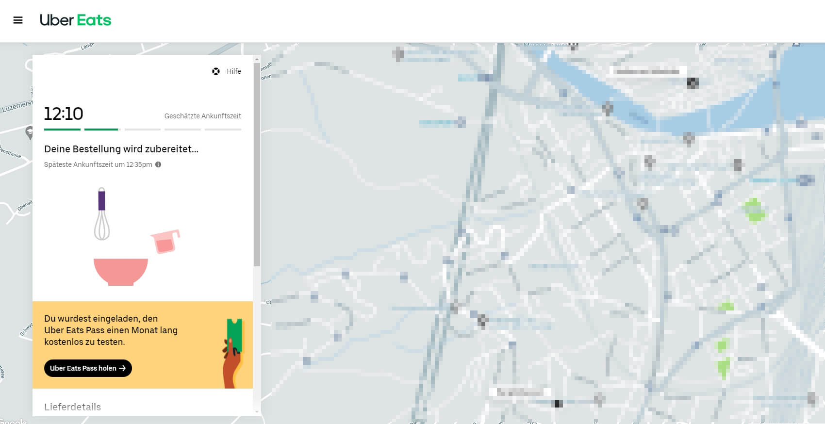 Uber Eats Pass Schweiz