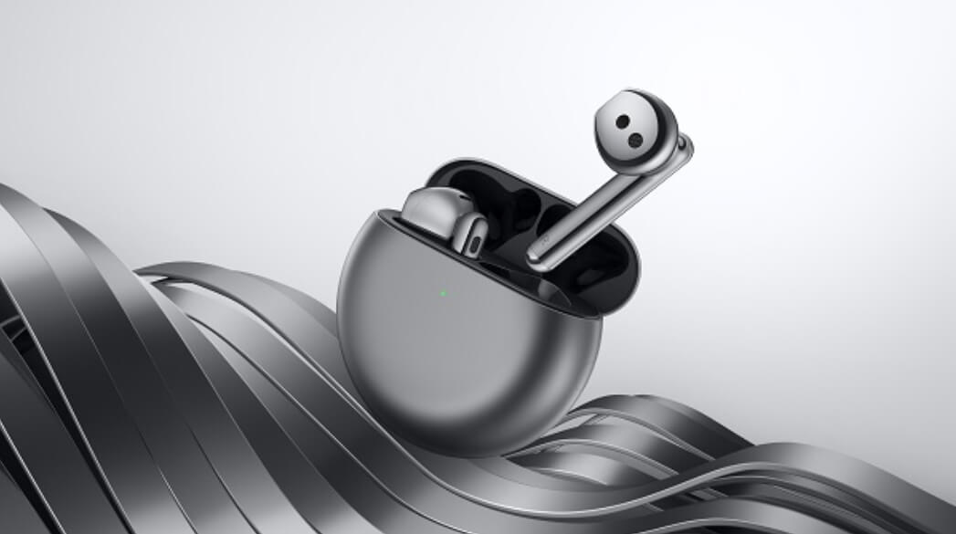 Huawei Freebuds 4 mit Geräuschunterdrückung.