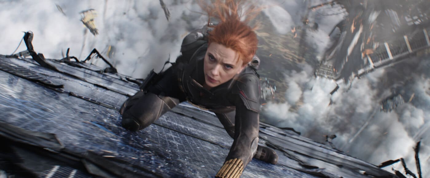 Black Widow Szene aus dem Film.