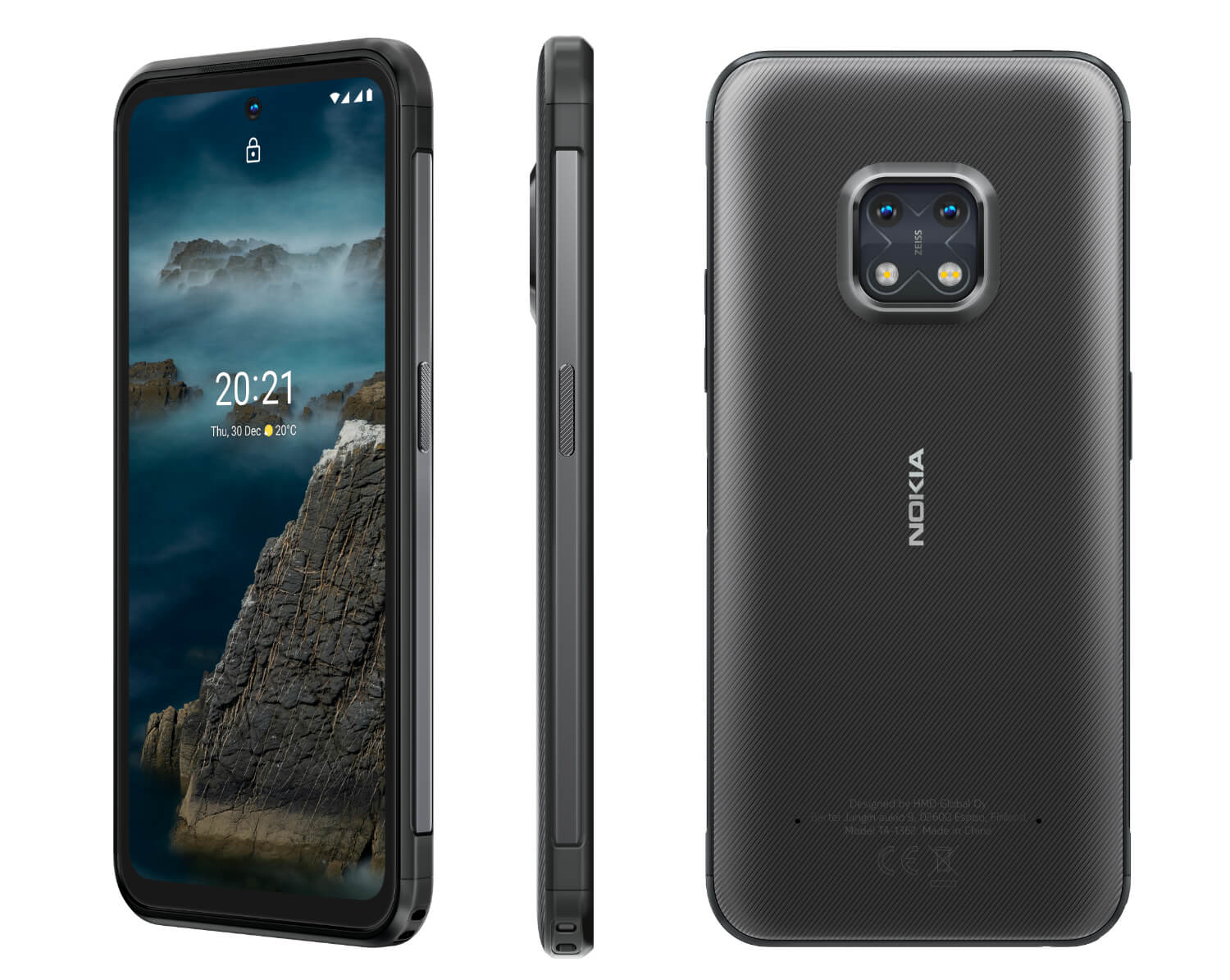 Nokia XR20 Granite Ansicht von allen Seiten.