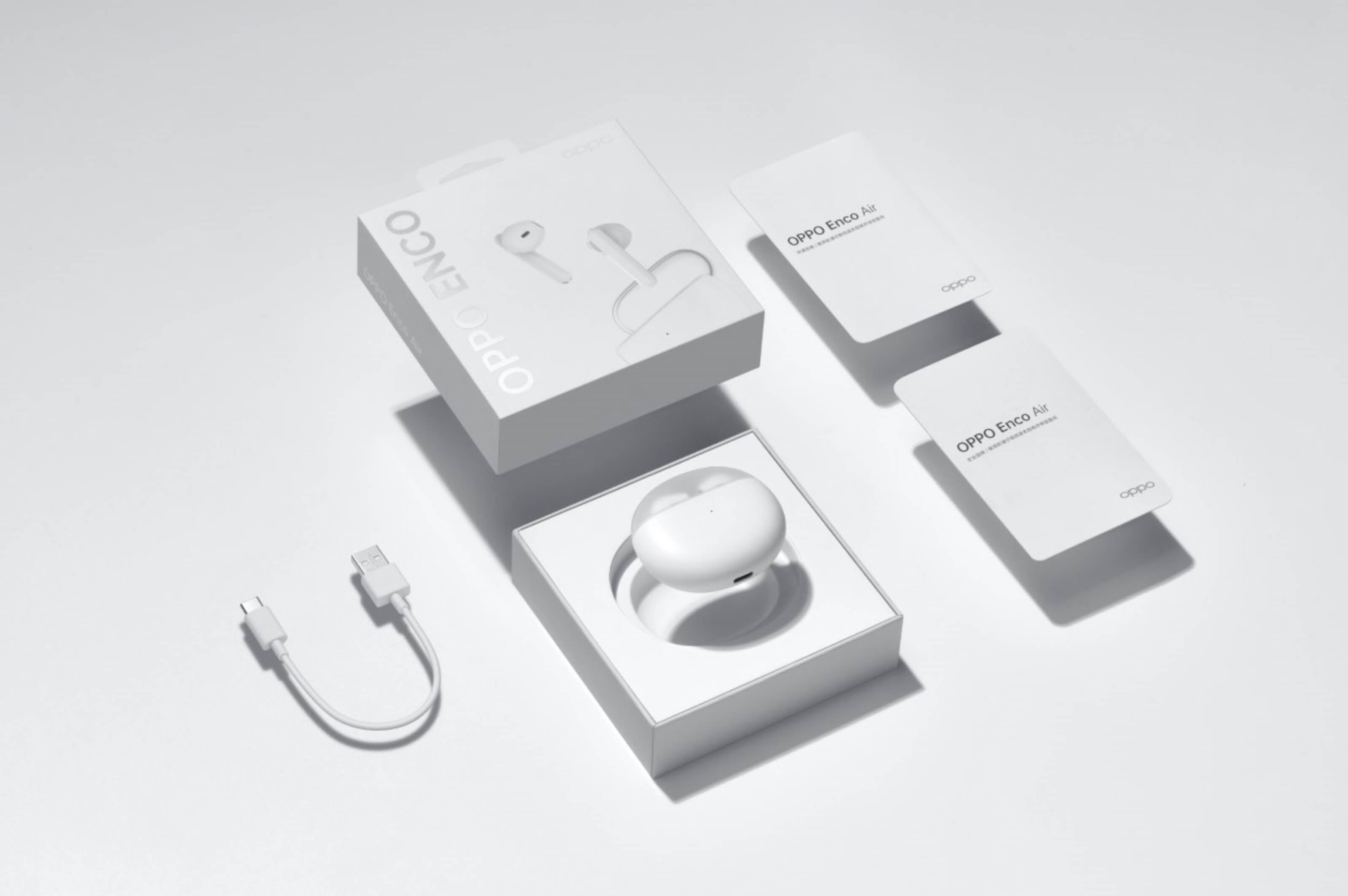 Oppo Enco Air mit Verpackung