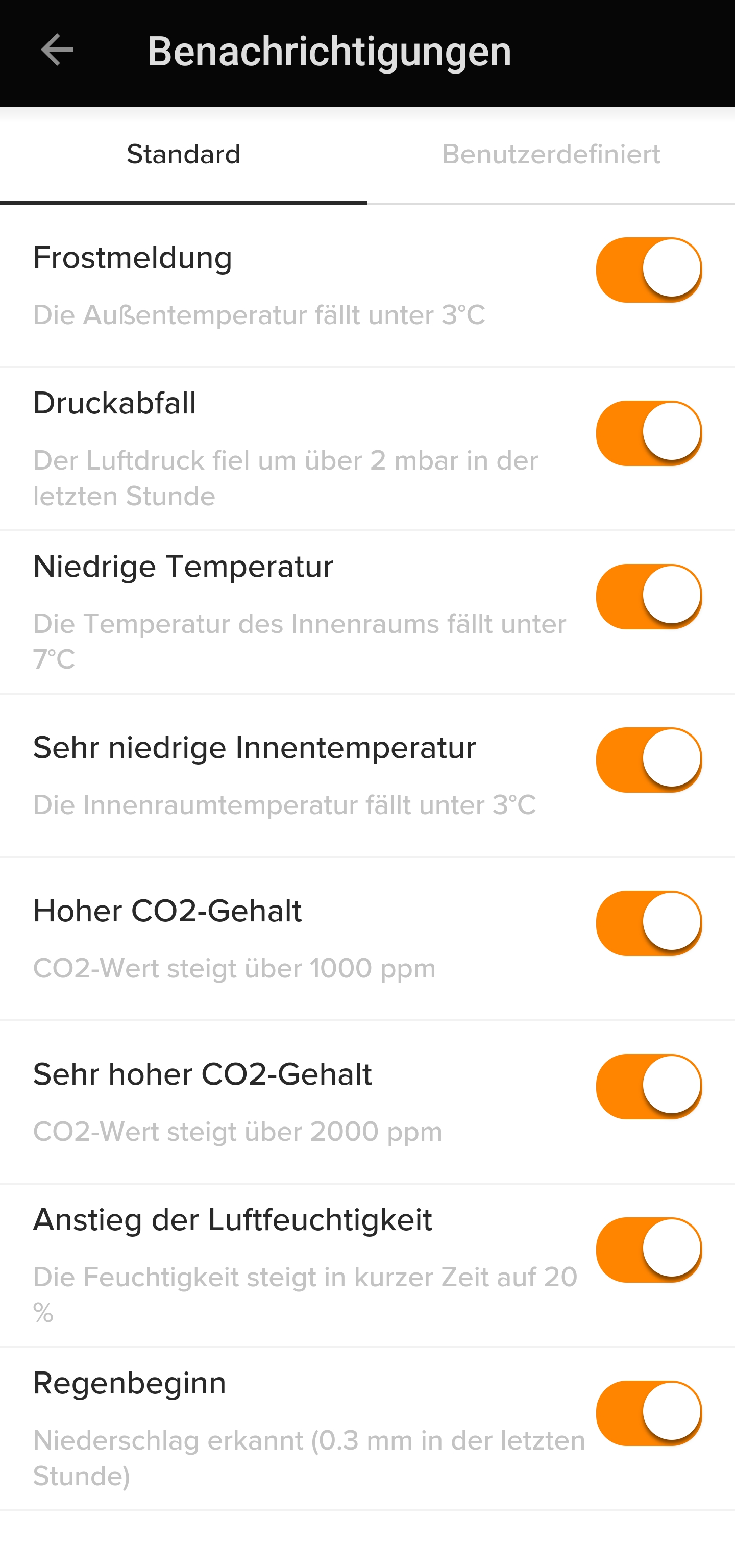 Netatmo Benachrichtigungen