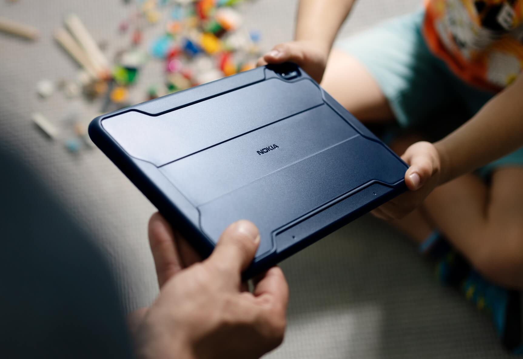 Das Nokia T20 Tablet mit Rugged Case.