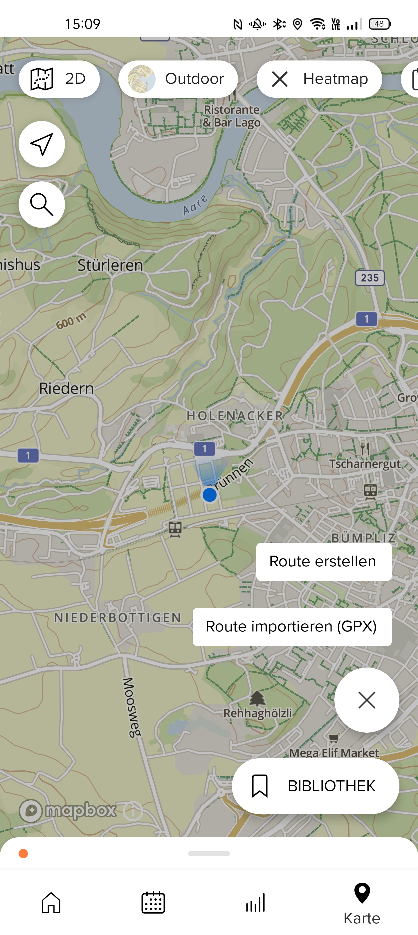 Suunto-App Route erstellen