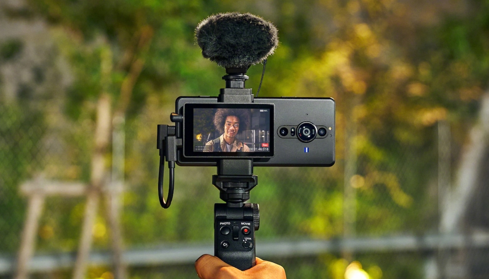 Sony Xperia Pro-I: Externer Bildschirm.