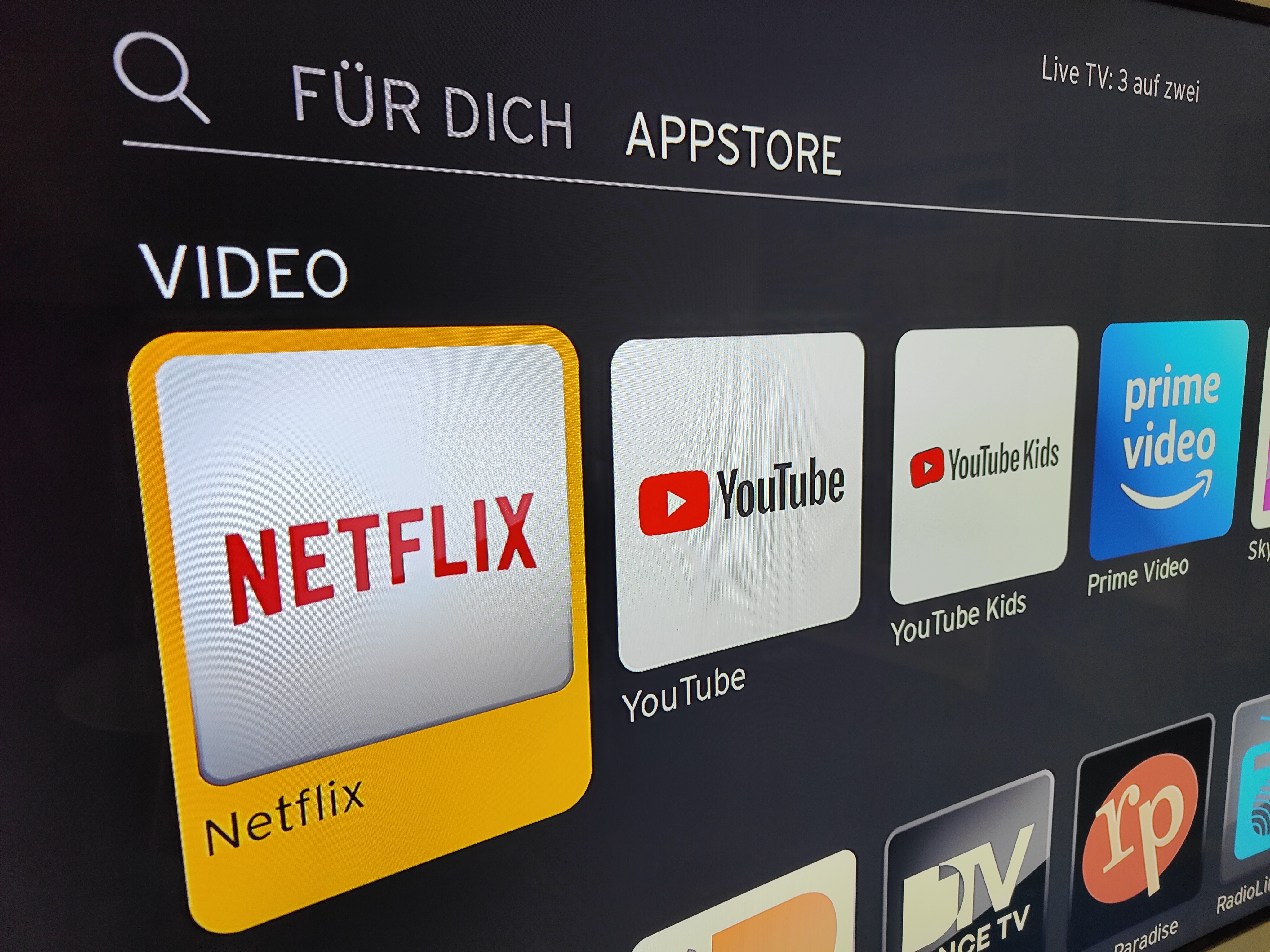 App-Store Sunrise TV