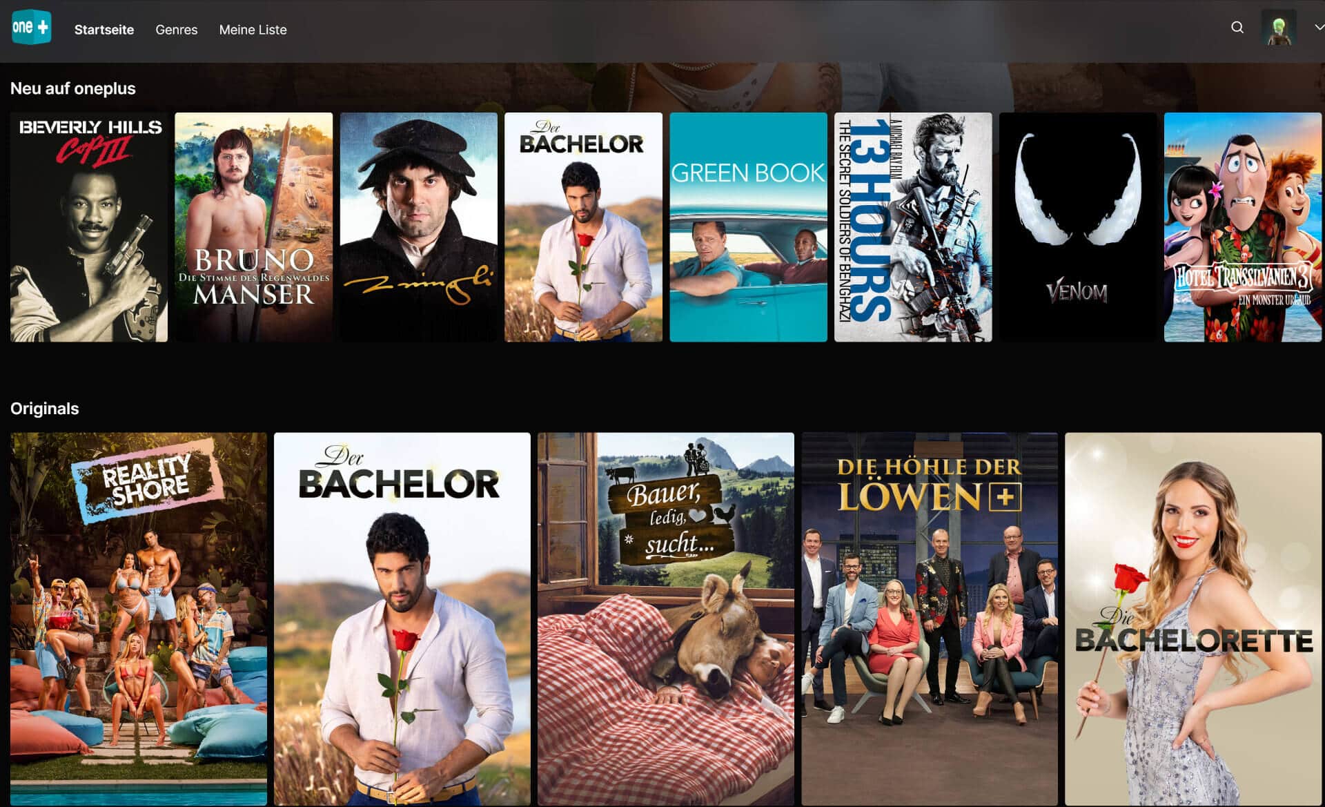 oneplus: Streaming-Anbieter aus der Schweiz.