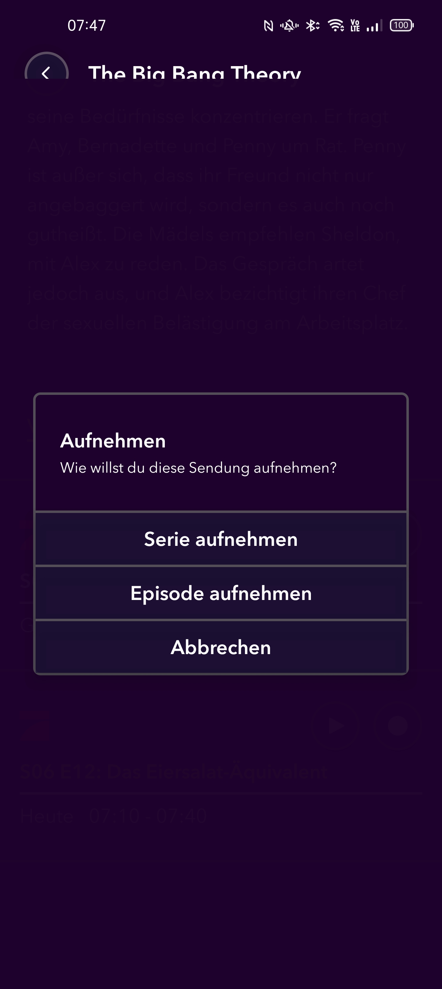 yallo TV Aufnahmenprogrammieren