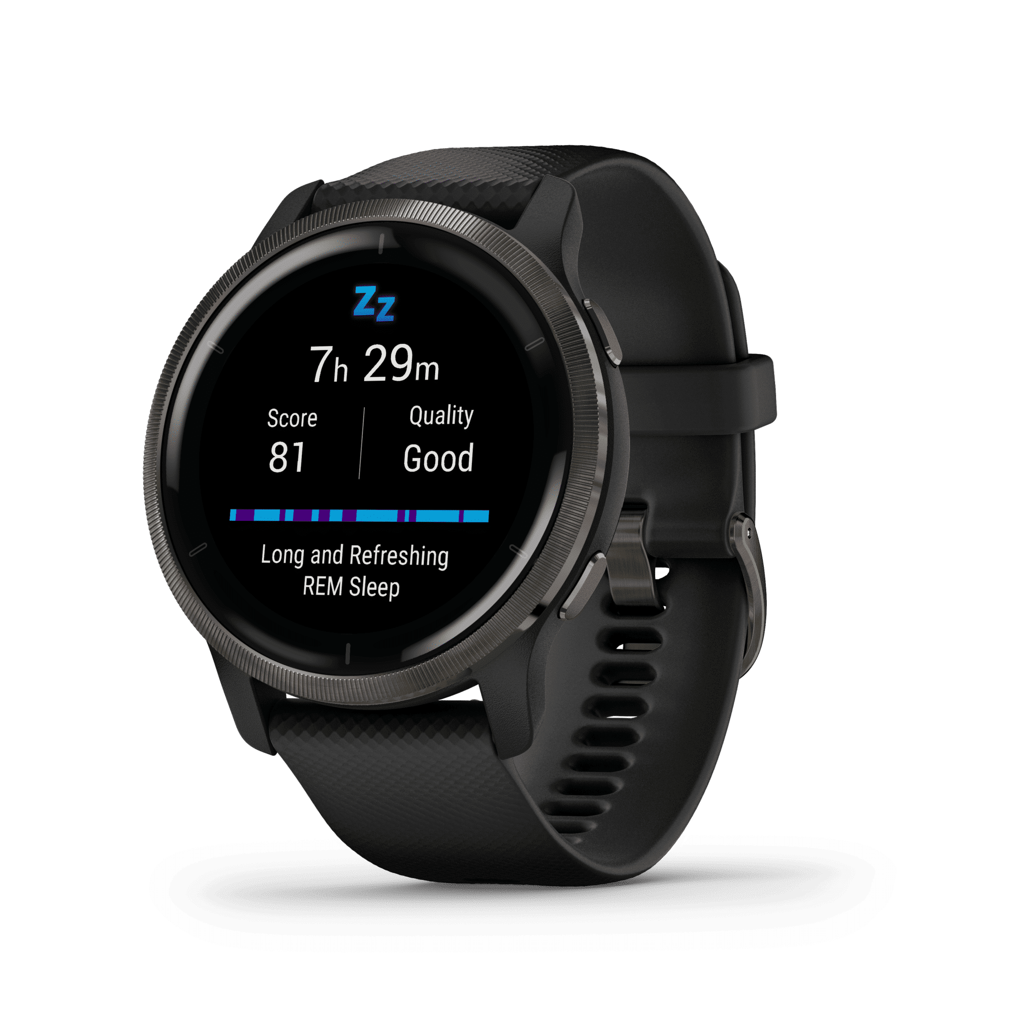 Die Garmin Venu 2 in Schwarz