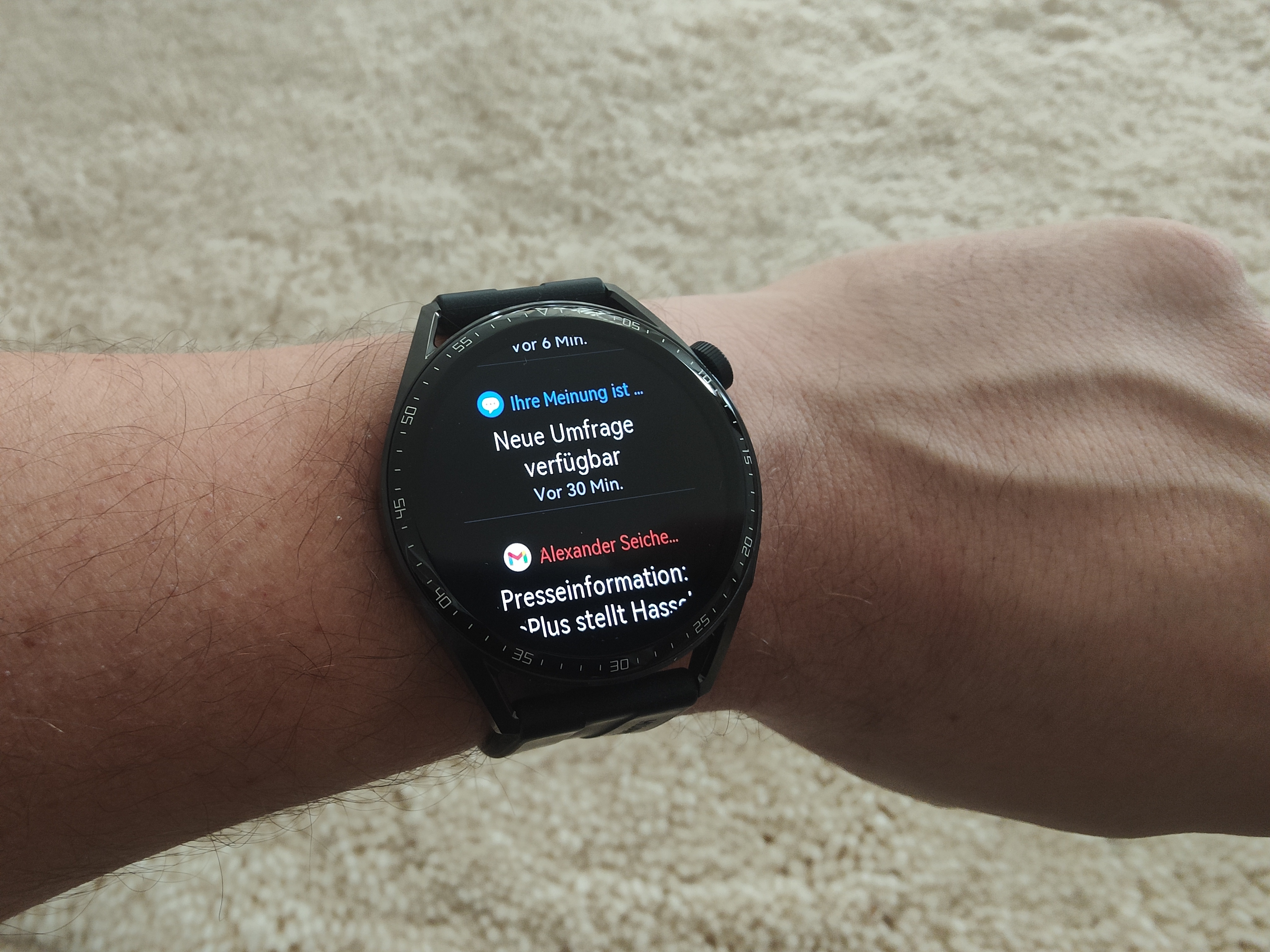 Benachrichtigungen auf der Watch GT 3