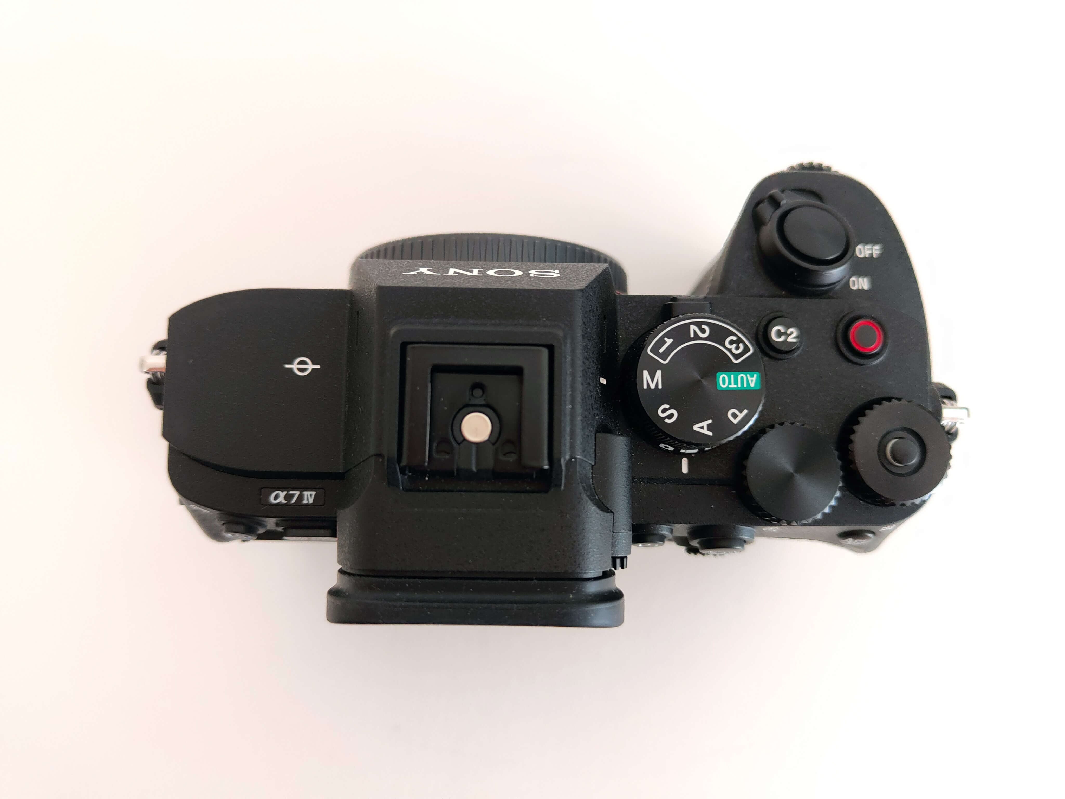Sony Alpha a7 IV im Test: Ansicht von oben.
