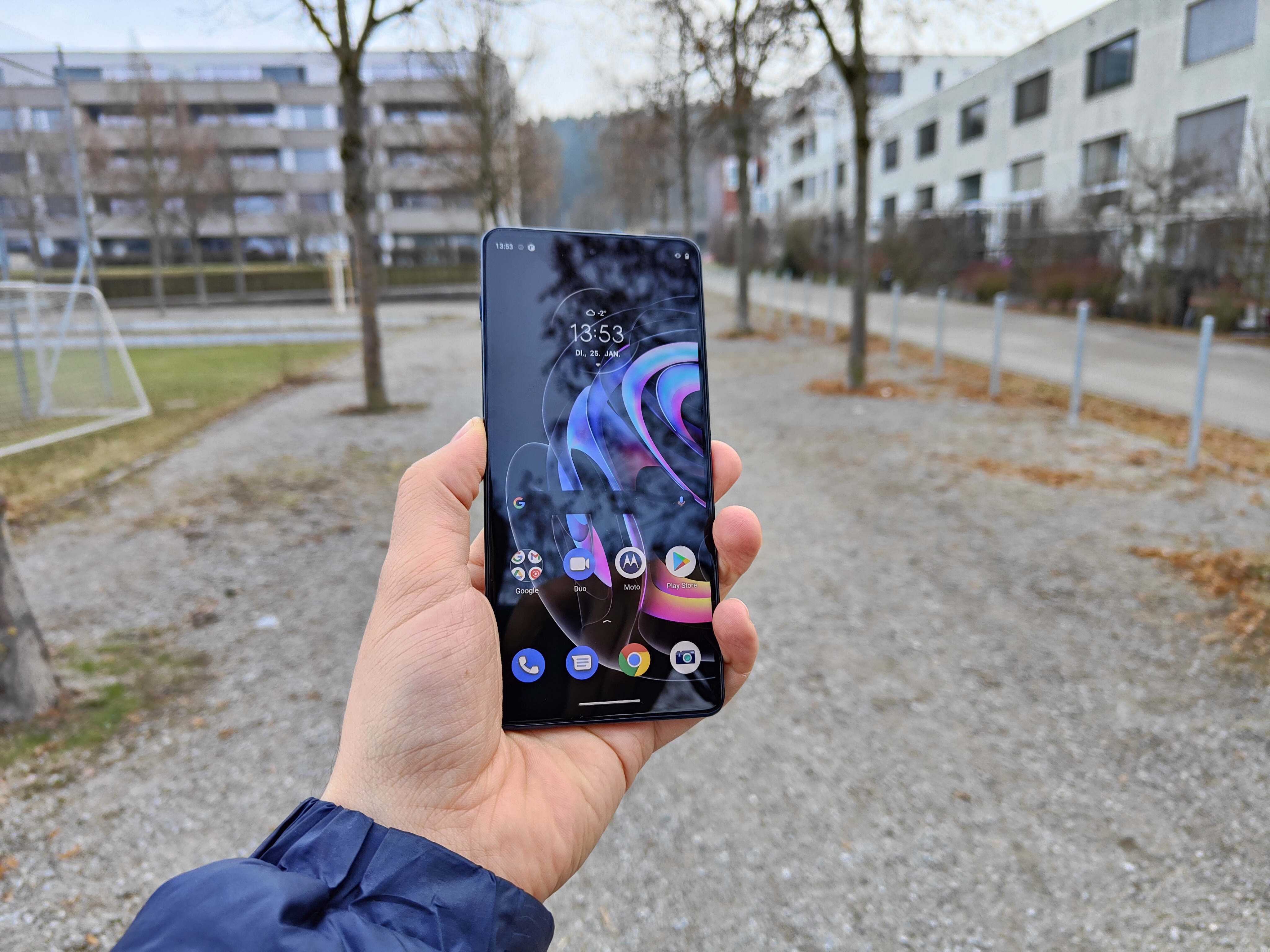 Das Display des Motorola Edge 20 Pro 