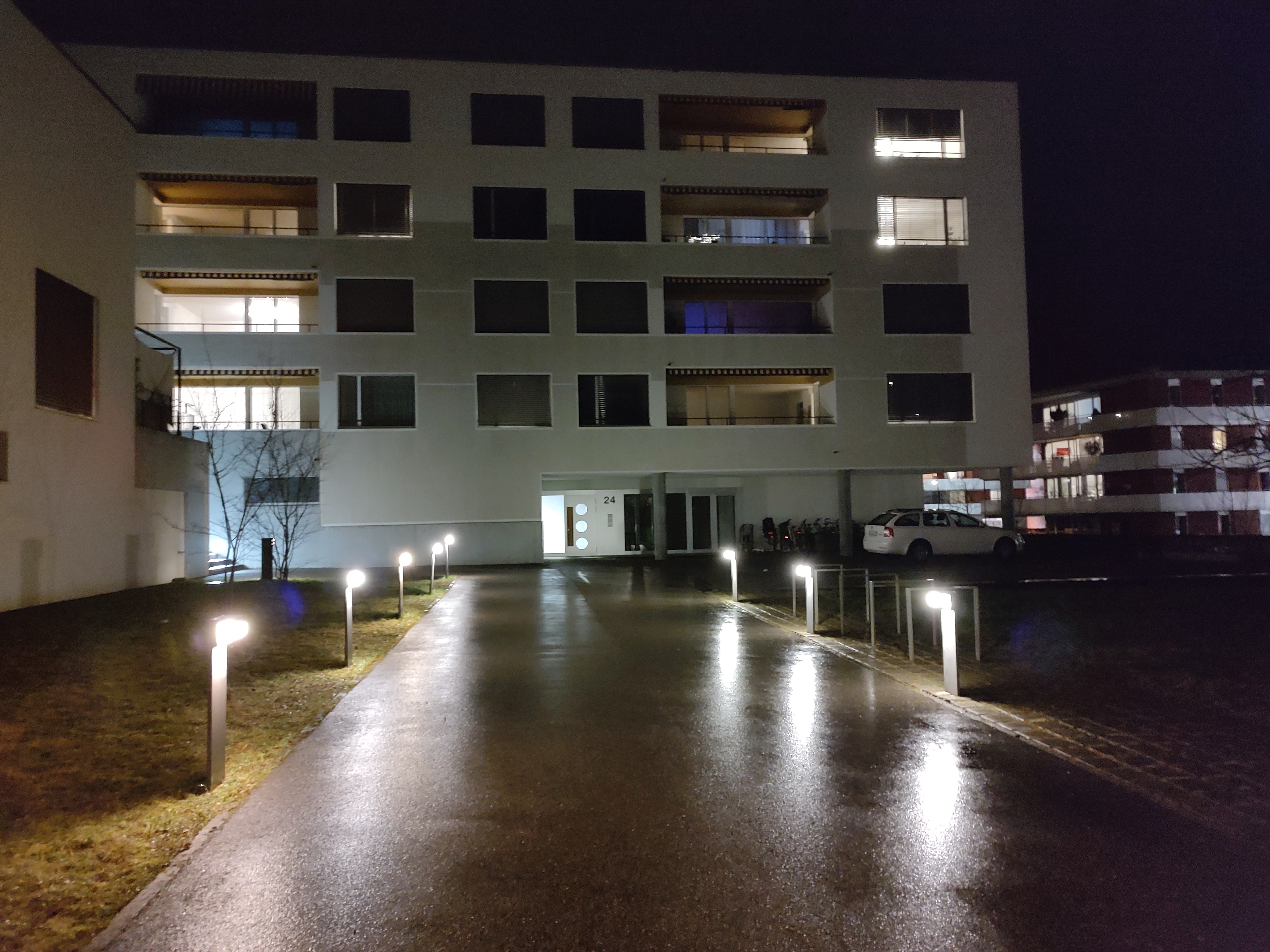 Nachtaufnahme mit Hauptkamera