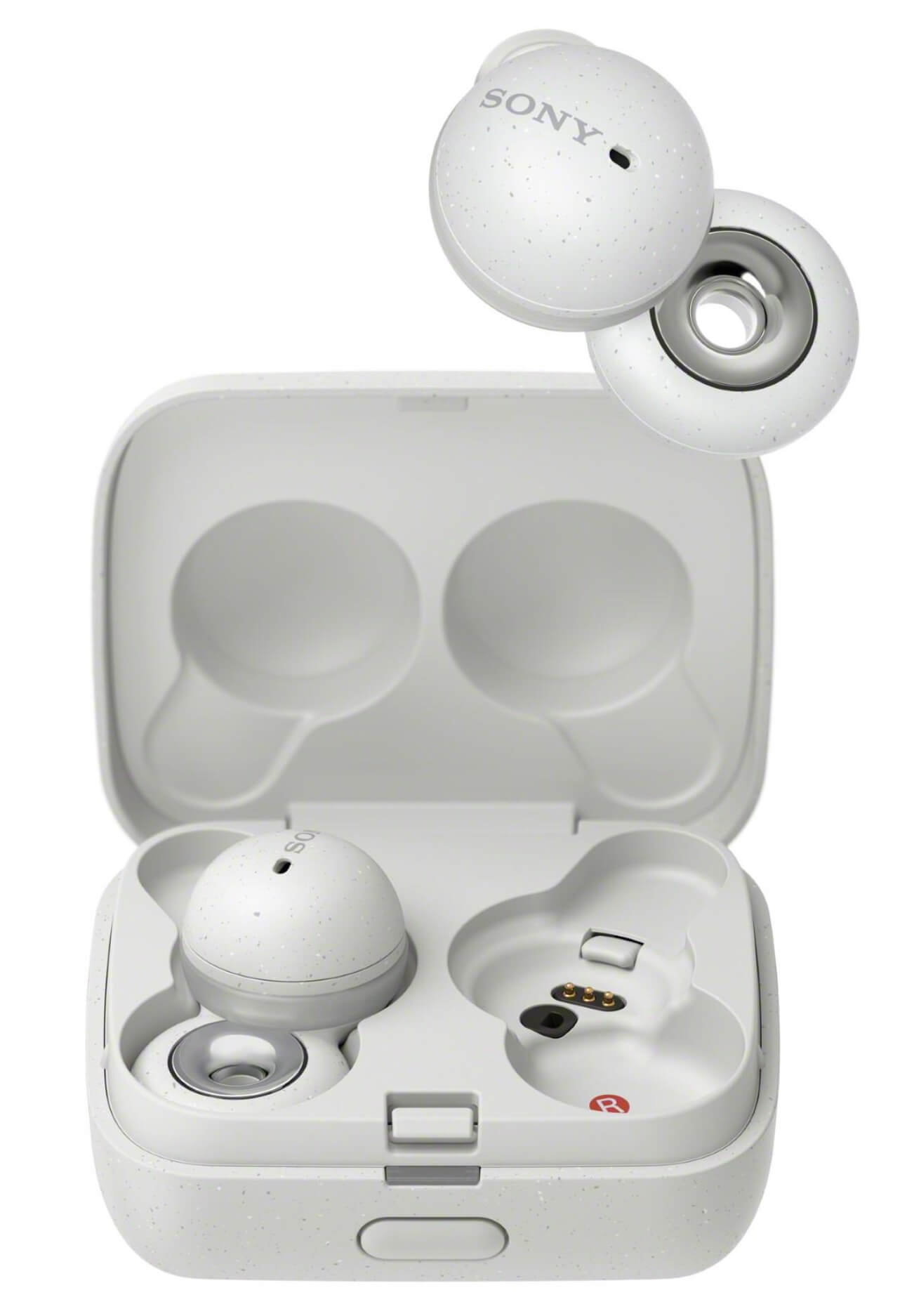 Sony LinkBuds in Weiss.