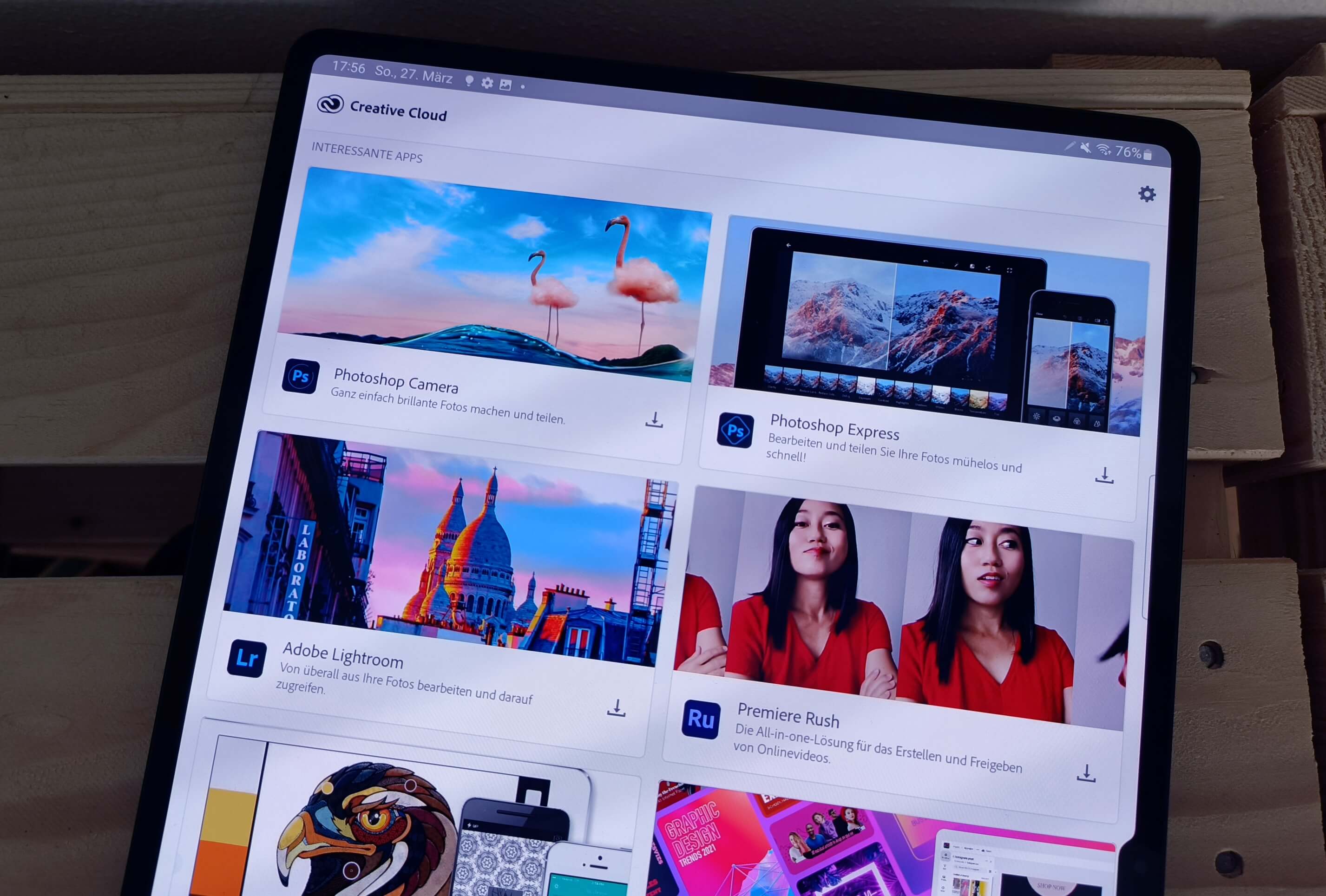 Samsung Galaxy Tab S8 Ultra Test Adobe Suite