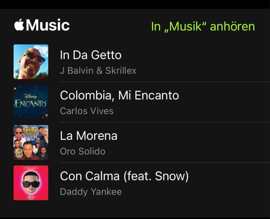Apple Fitness+ Test: Musik nach der Lektion anhören.