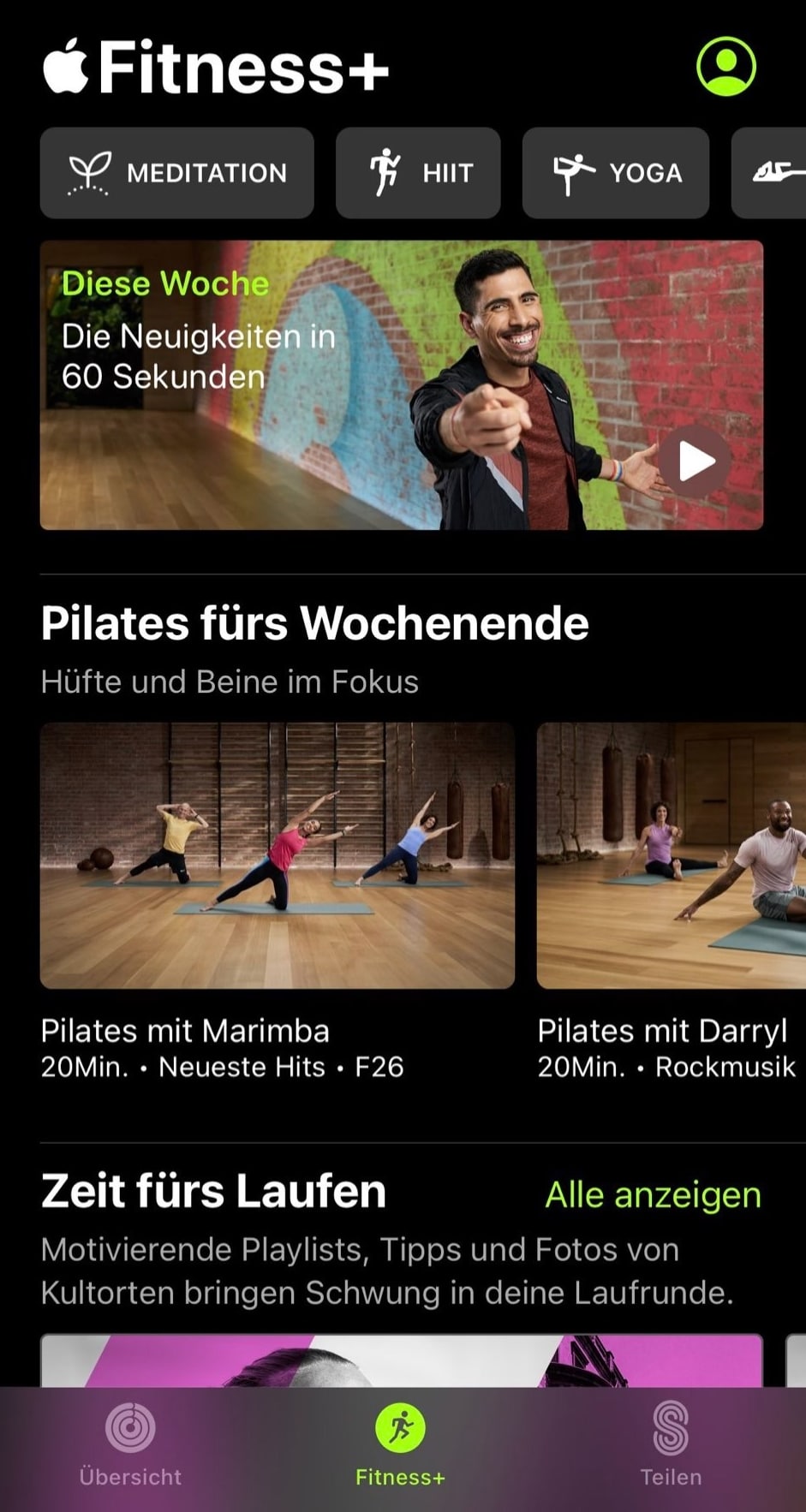 Apple Fitness+ Test.