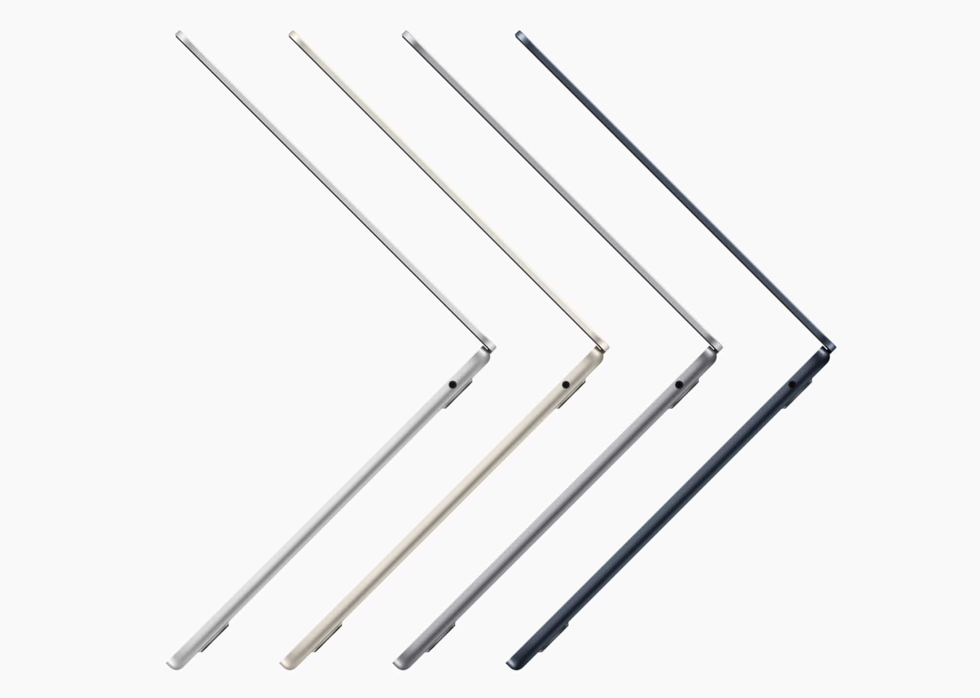 Apple MacBook Air 2022: Diese vier Farben sind in der Schweiz erhältlich.