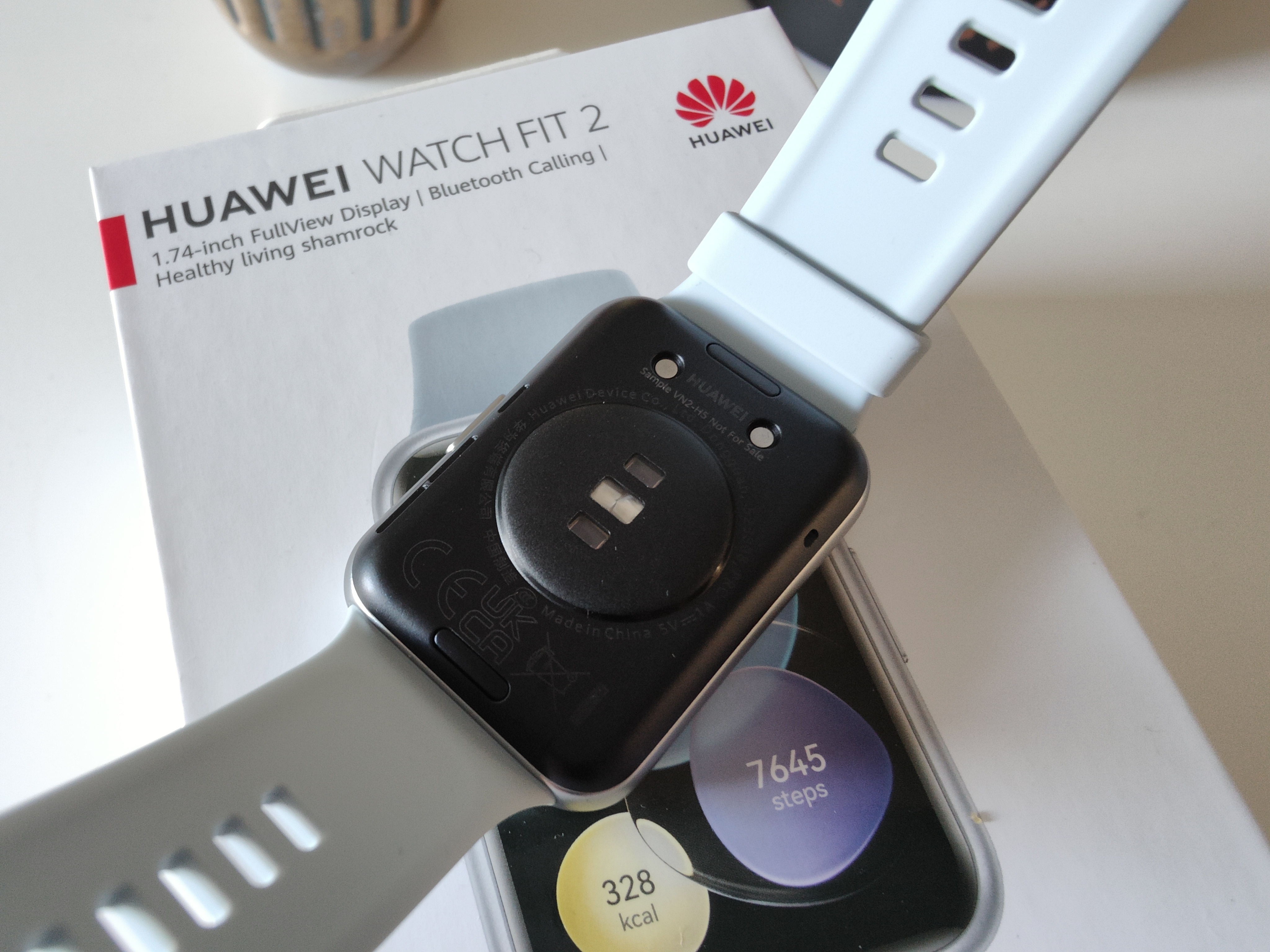 Der Herzfrequenzsensor an der Unterseite