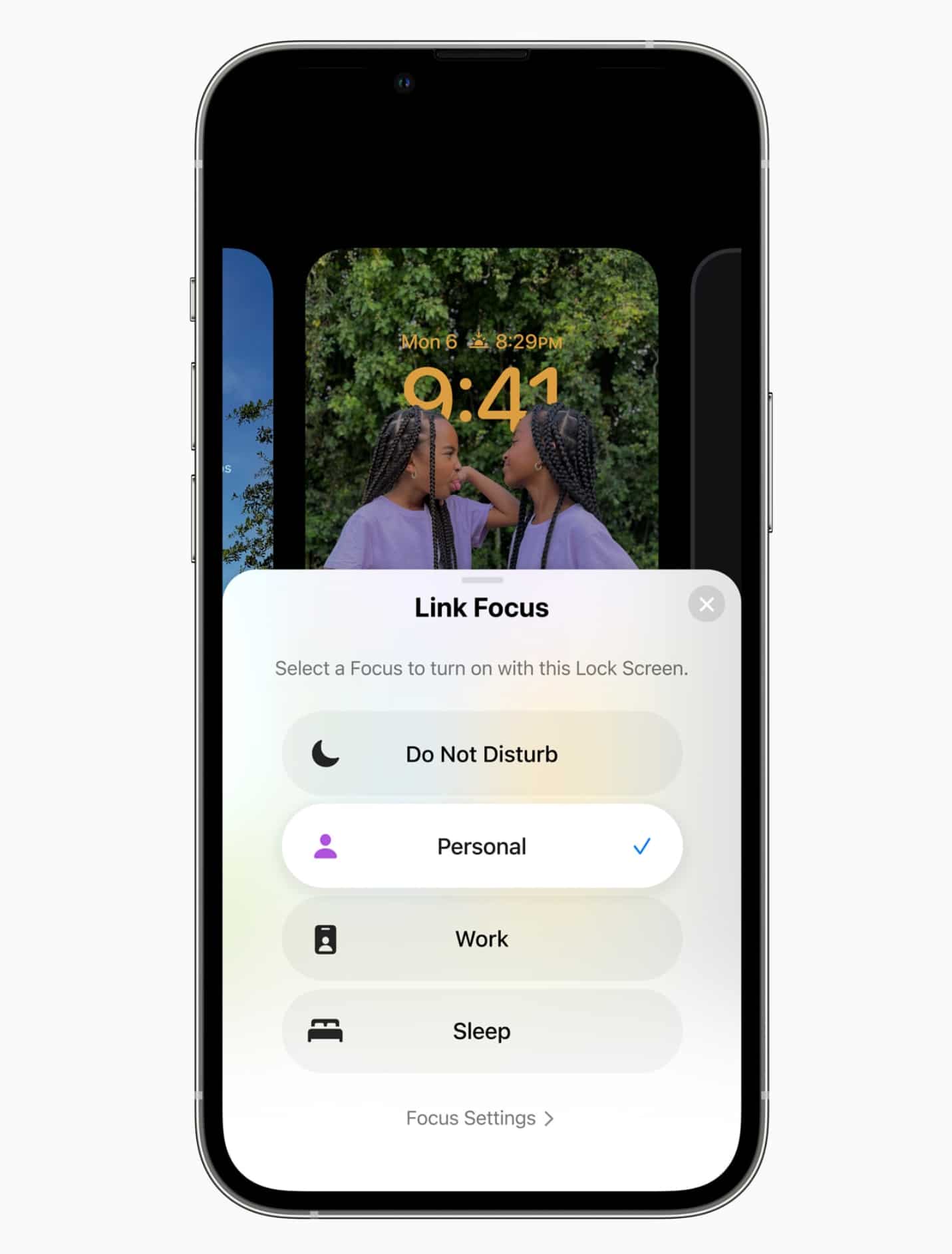 iOS16 Sperrbildschirm mit Fokus verlinken