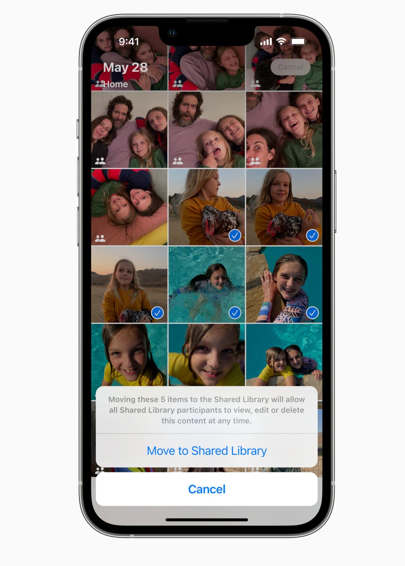 iPhone iOS16 geteiltes Album