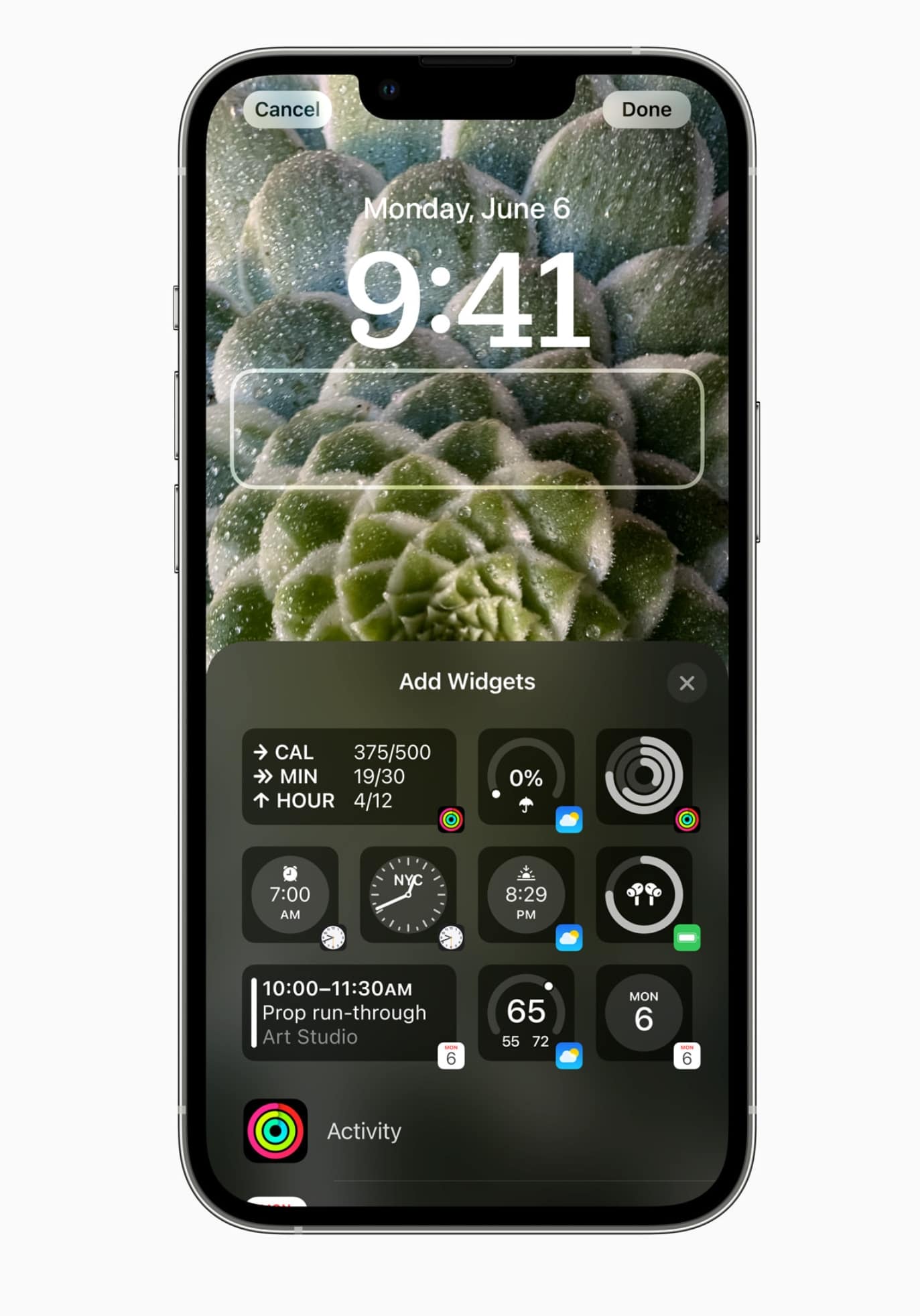 iPhone iOS16 Widget Sperrbildschirm