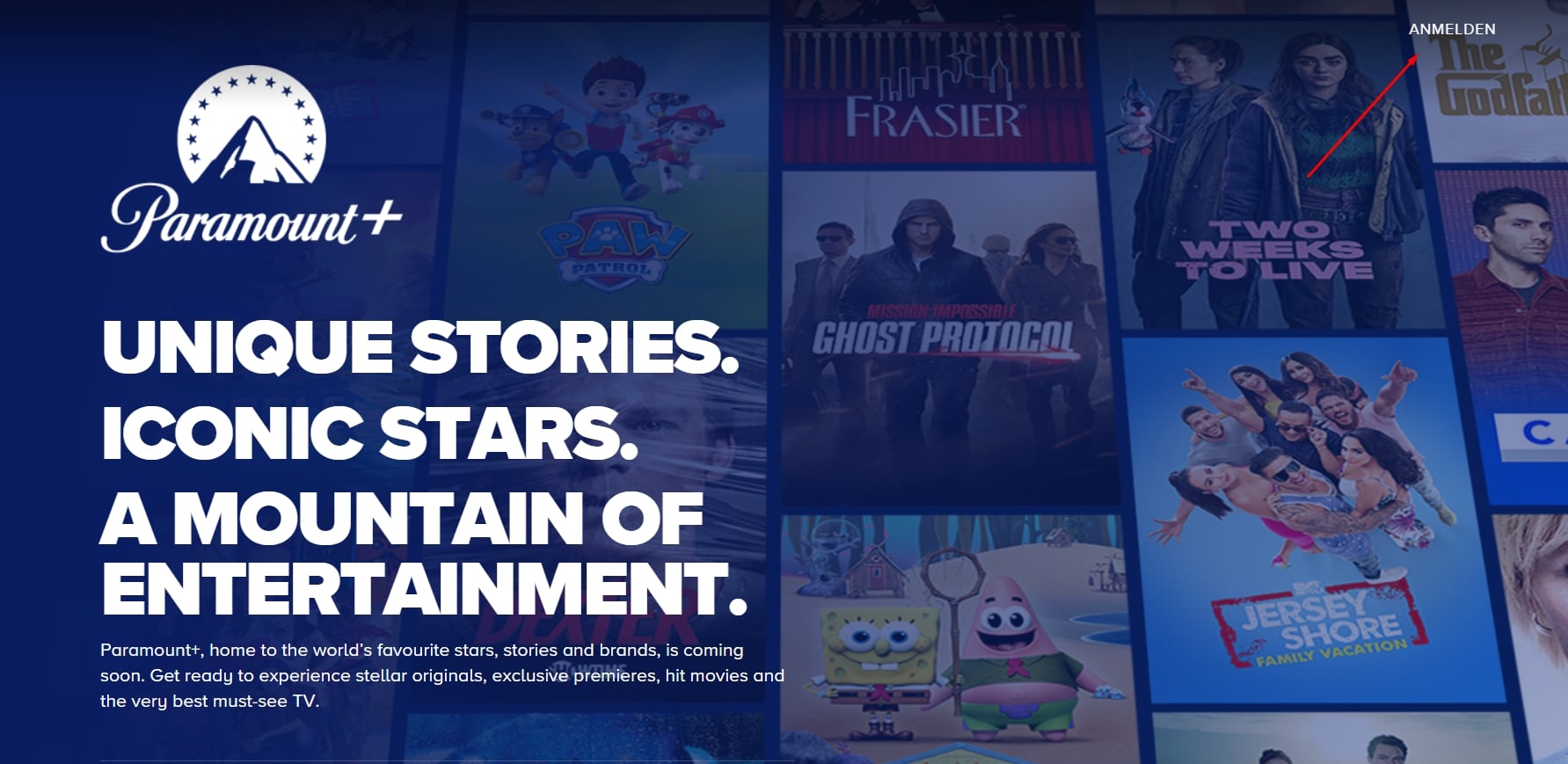 Paramount Plus Schweizer Start.