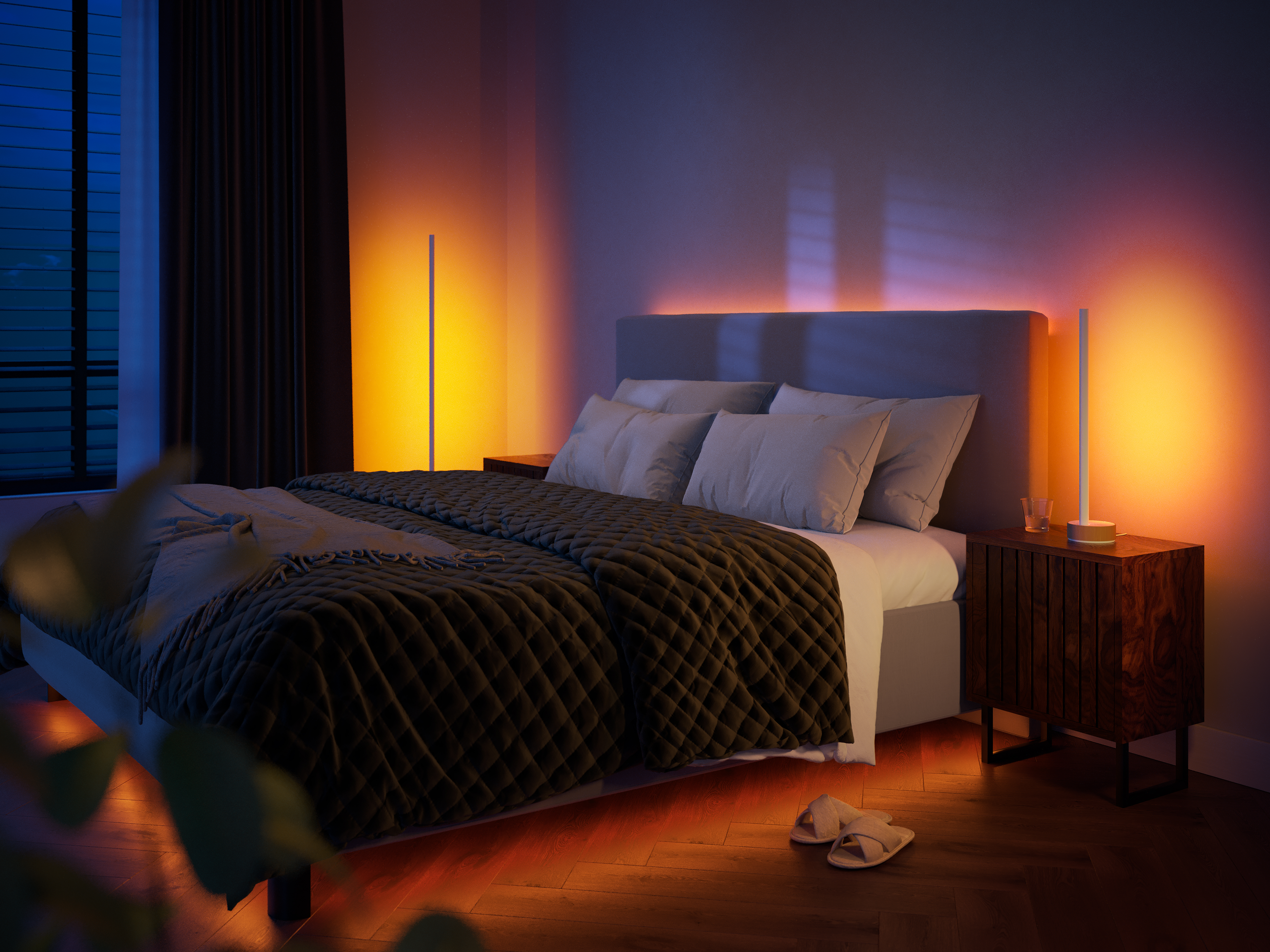 Philips Hue Gradient Signe Oak Tischleuchte