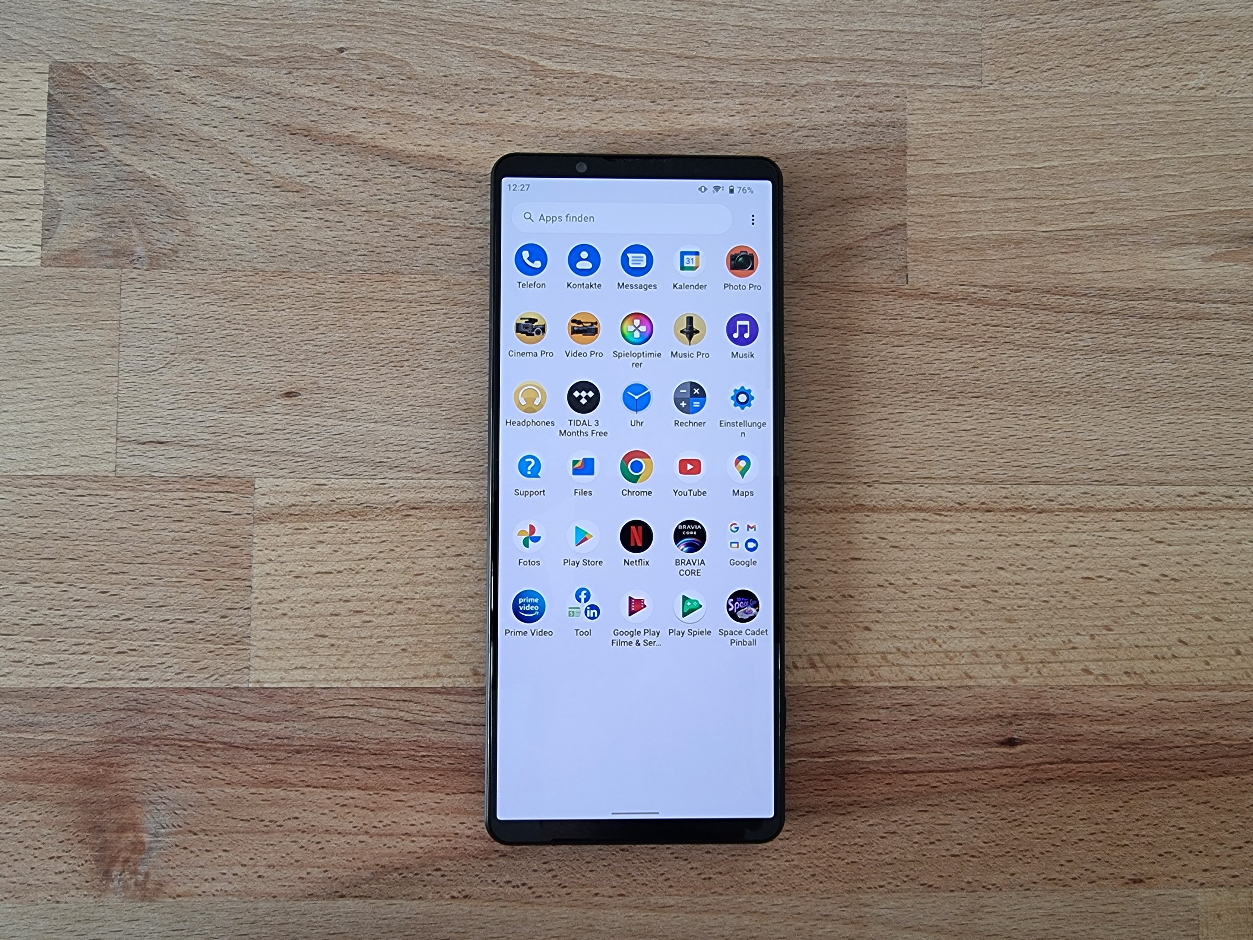 Praktisch unverändertes Android auf dem Xperia 1 IV