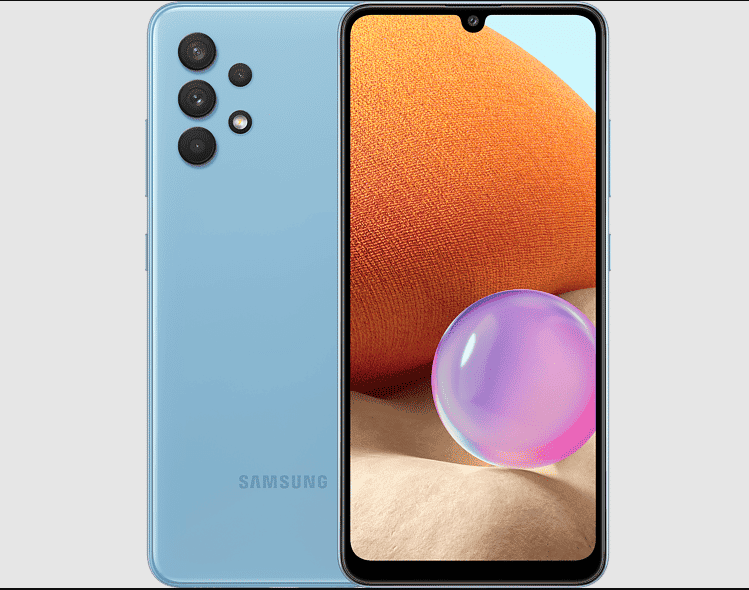 Das Samsung Galaxy A32 4G in Blau