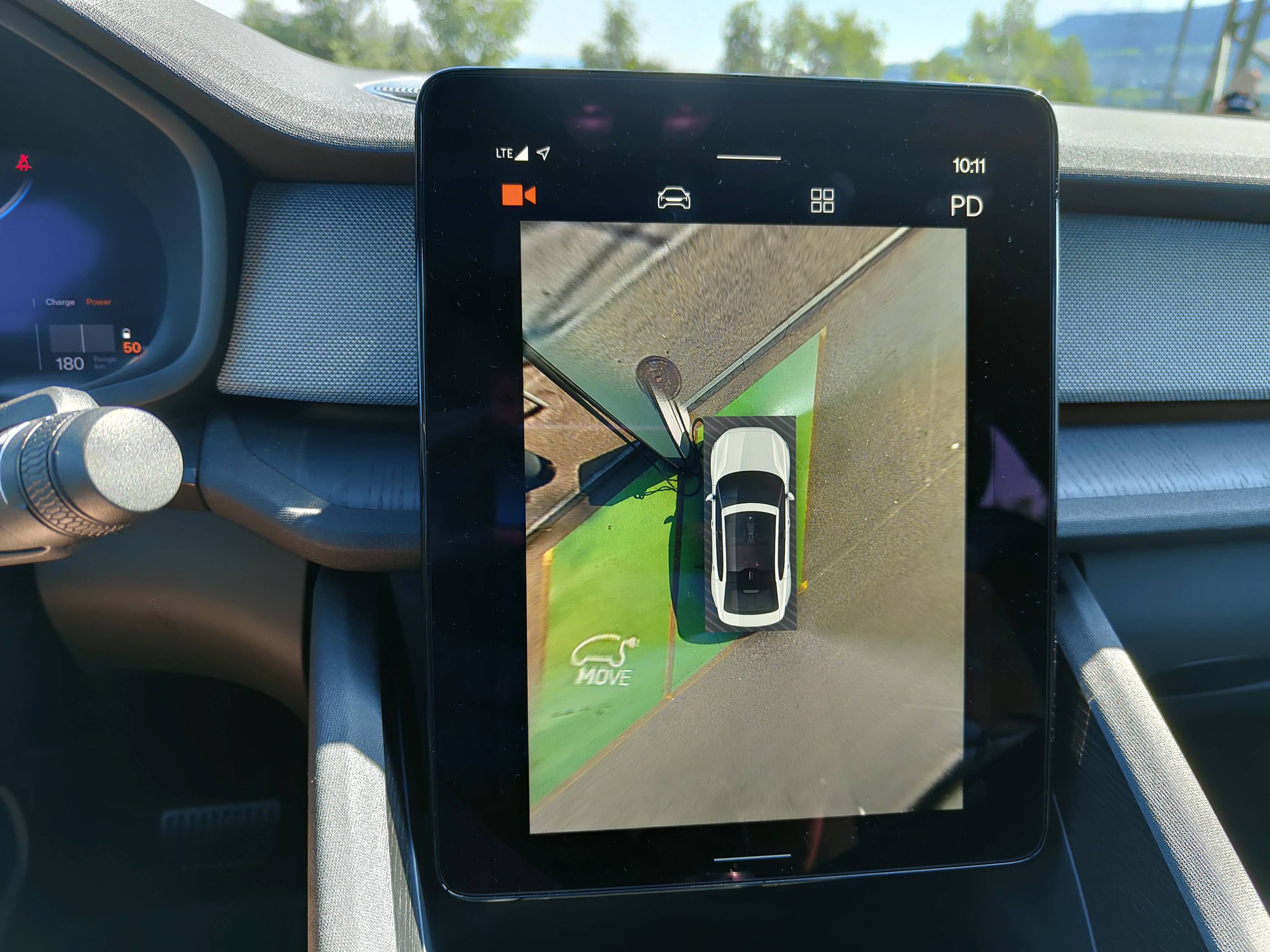 Polestar 2 Standard Range Single Motor im ausführlichen Test: Rückfahrkamera.