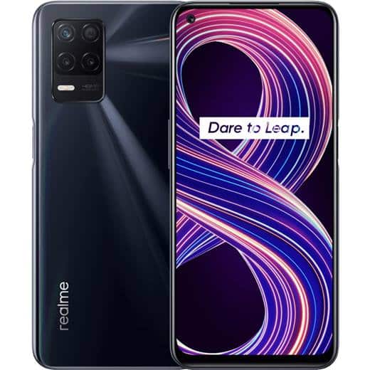Das Realme 8 5G in Schwarz