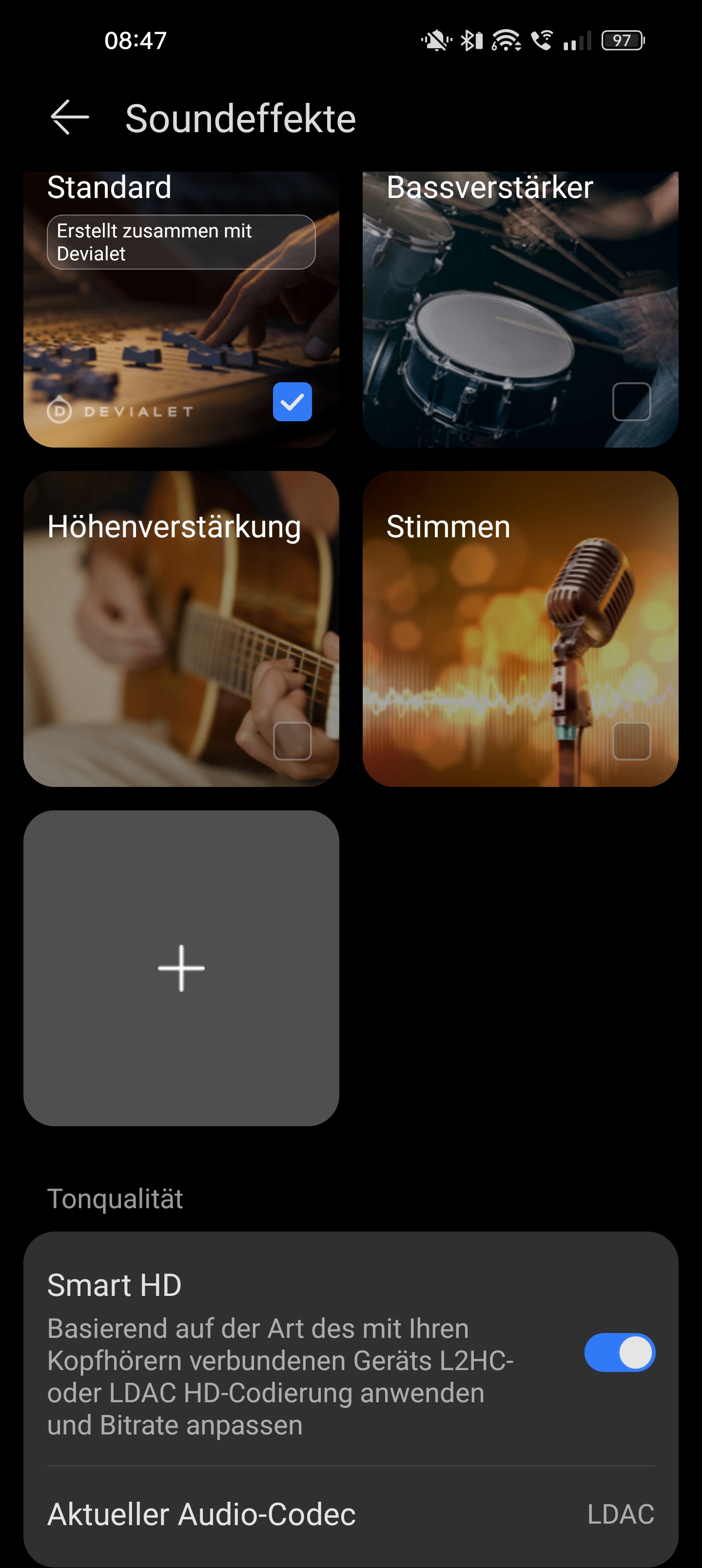 Soundeffekte verwalten über die AI Life App