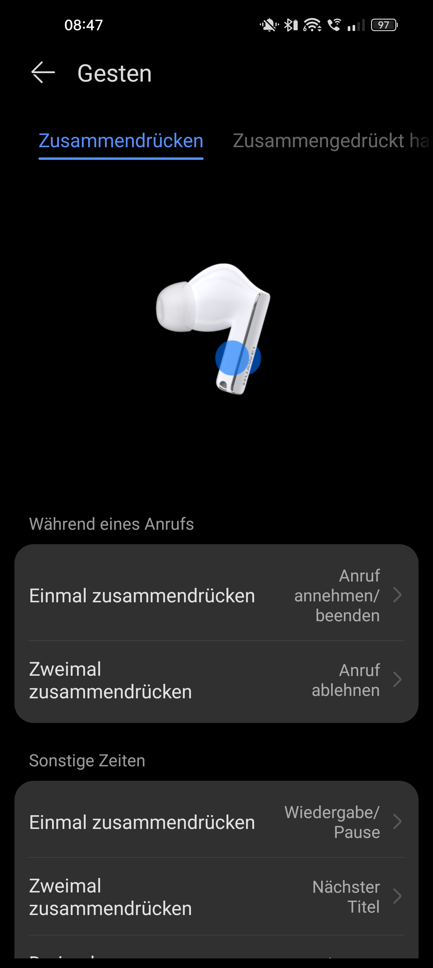 Bei den Huawei FreeBuds Pro 2 wird "geklickt"