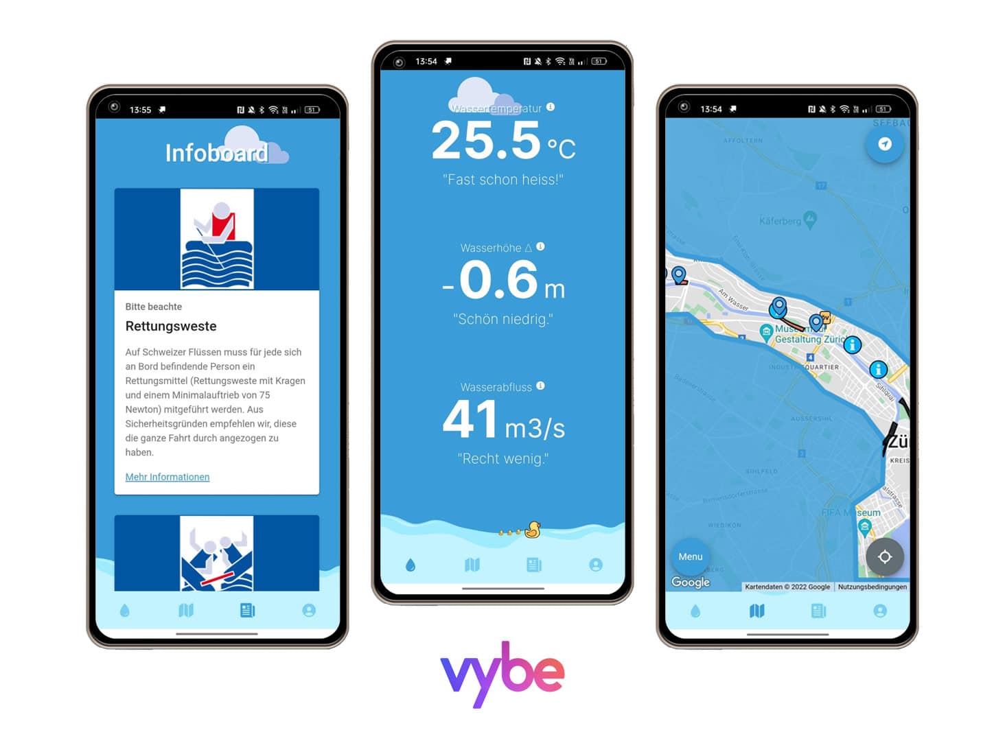 Limmat Buddy: App zum Schwimmen in der Limmat bei Zürich.