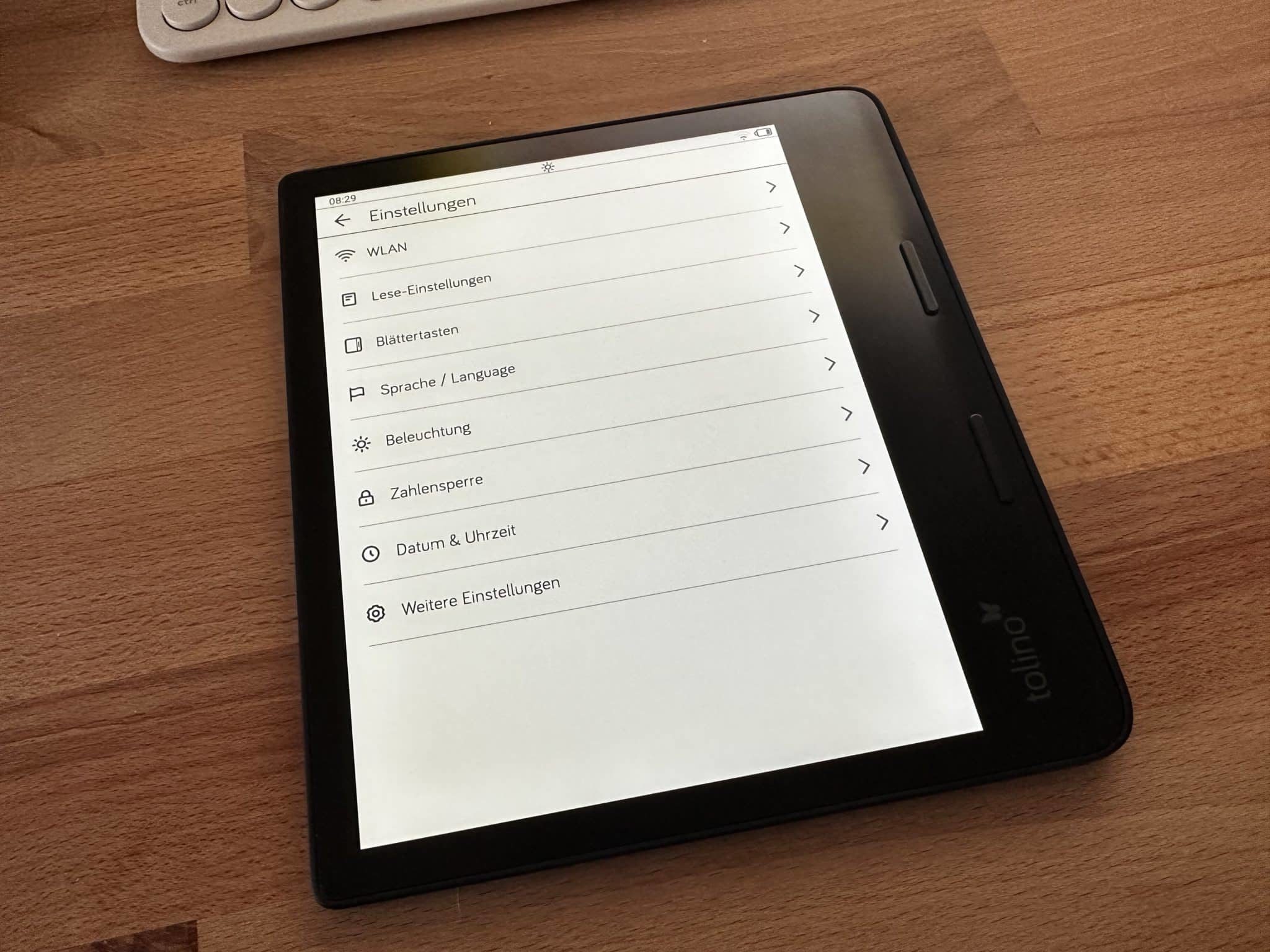 Tolino epos 3 Einstellungen