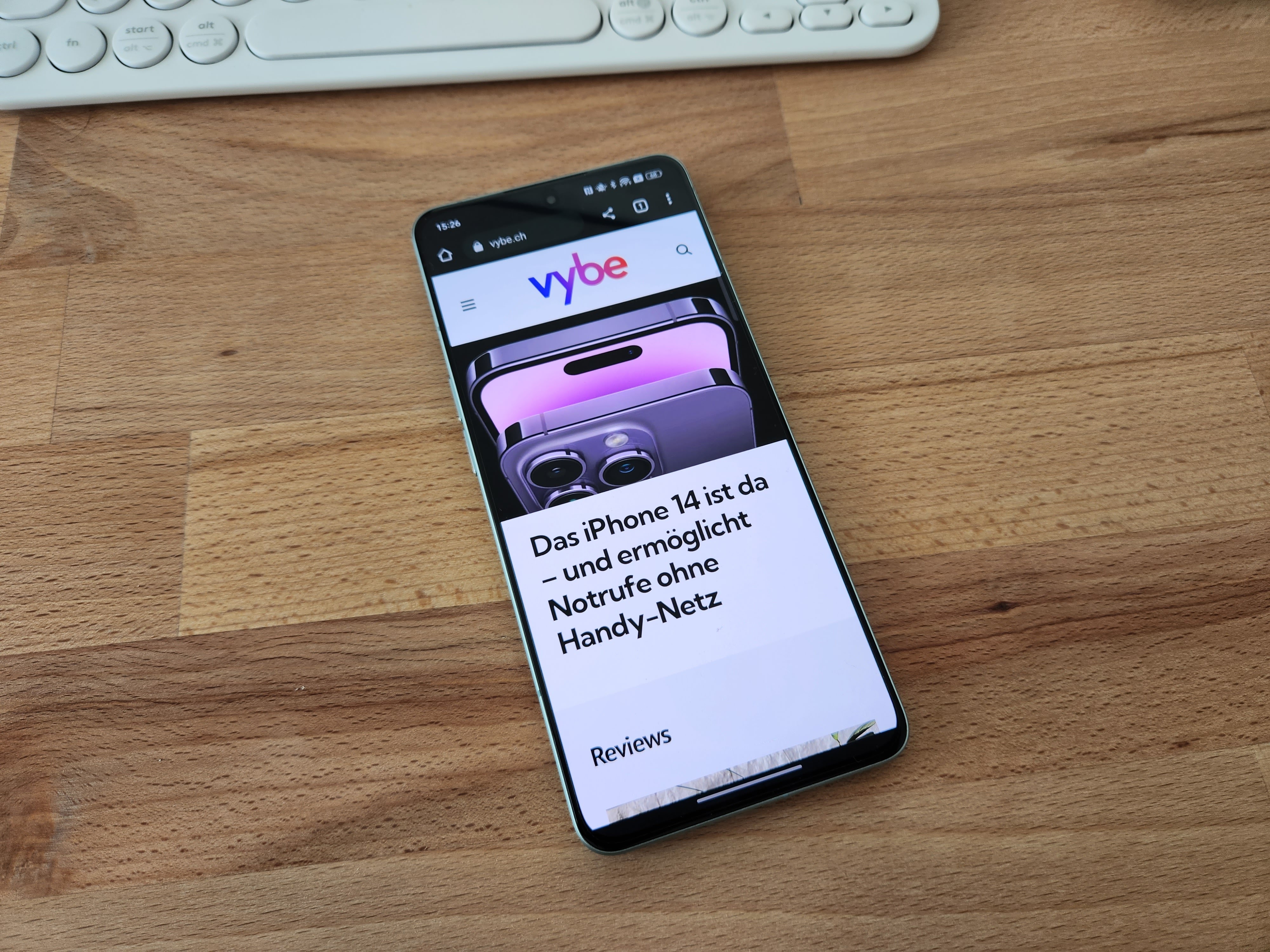 vybe.ch auf Oppo Reno8 Pro