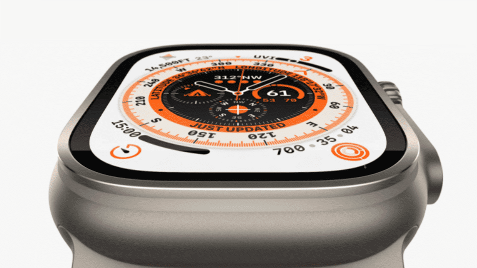 Apple Watch Ultra Gehäuse.