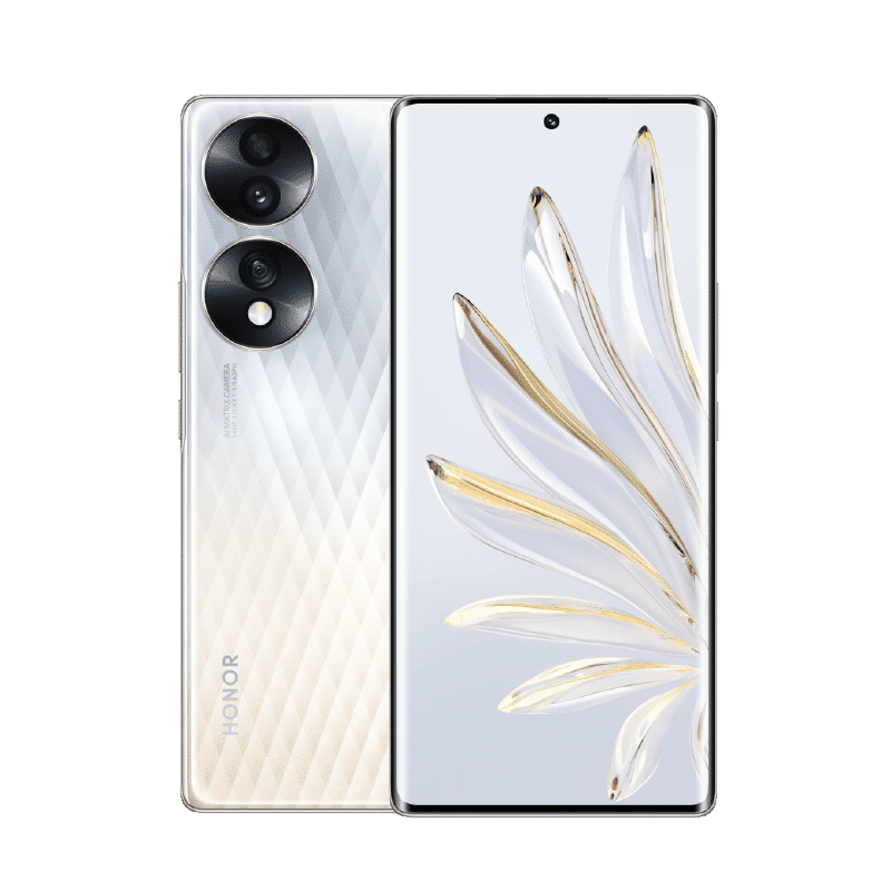 Die Vorder- und Rückseite des Honor 70