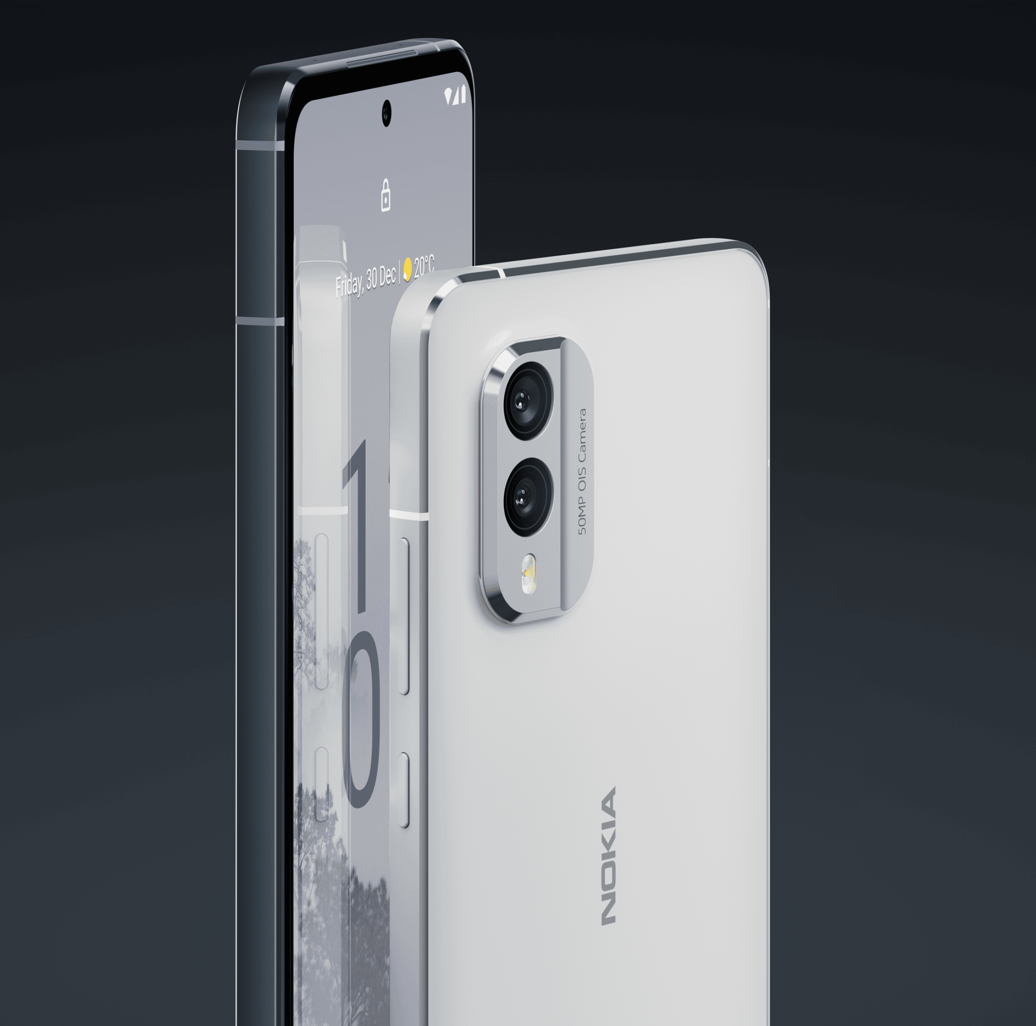 Nokia X30 5G in Weiss.