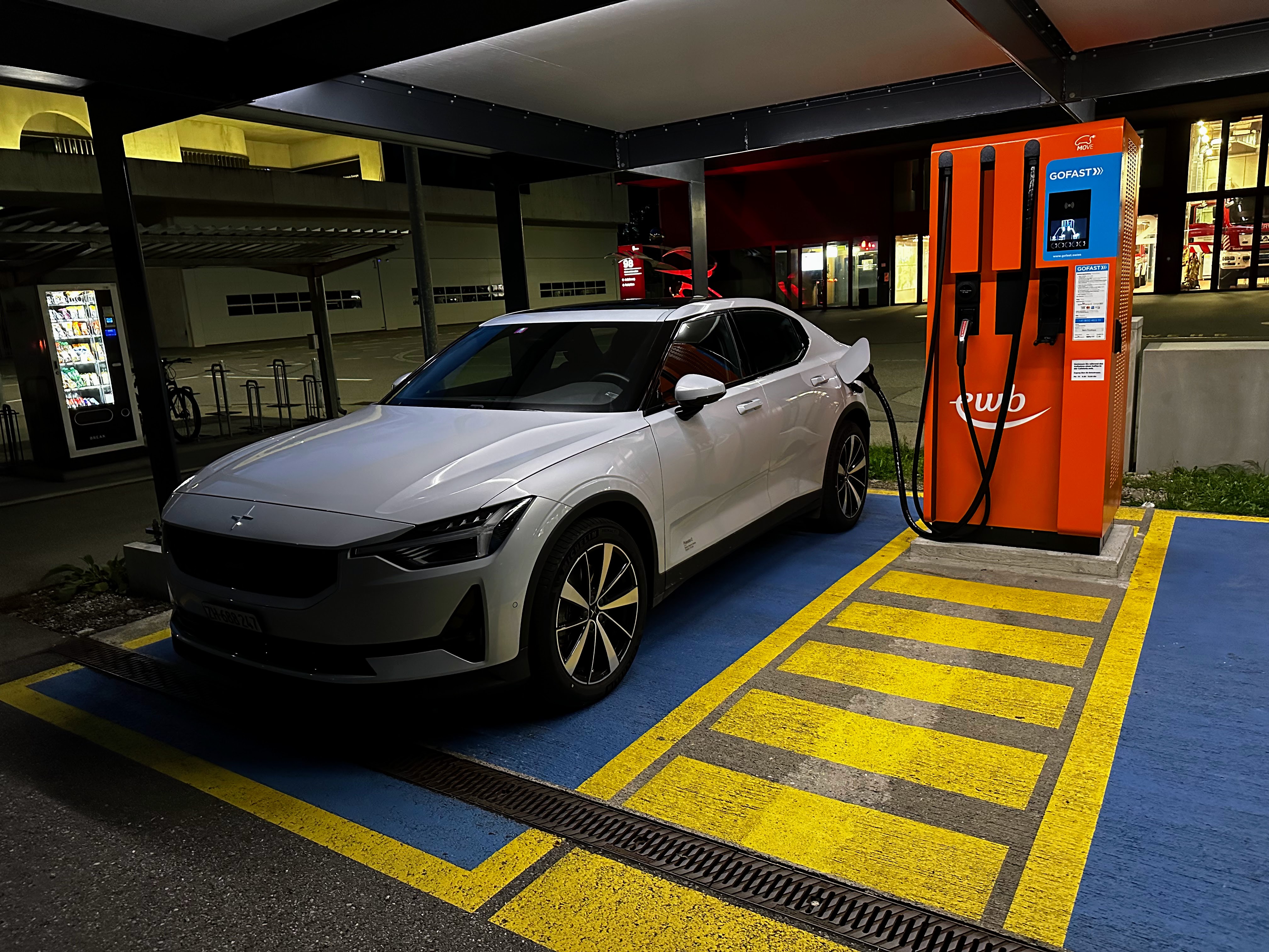 Eine Ladestation in Bern