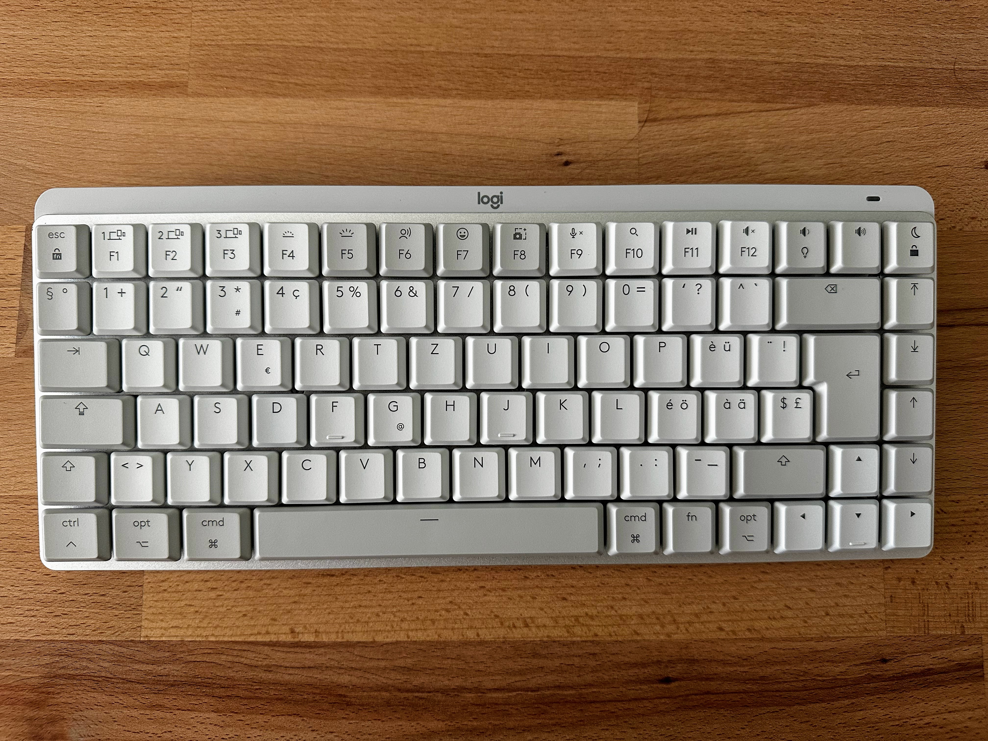 Logitech MX Mechanical Mini for Mac in Weiss